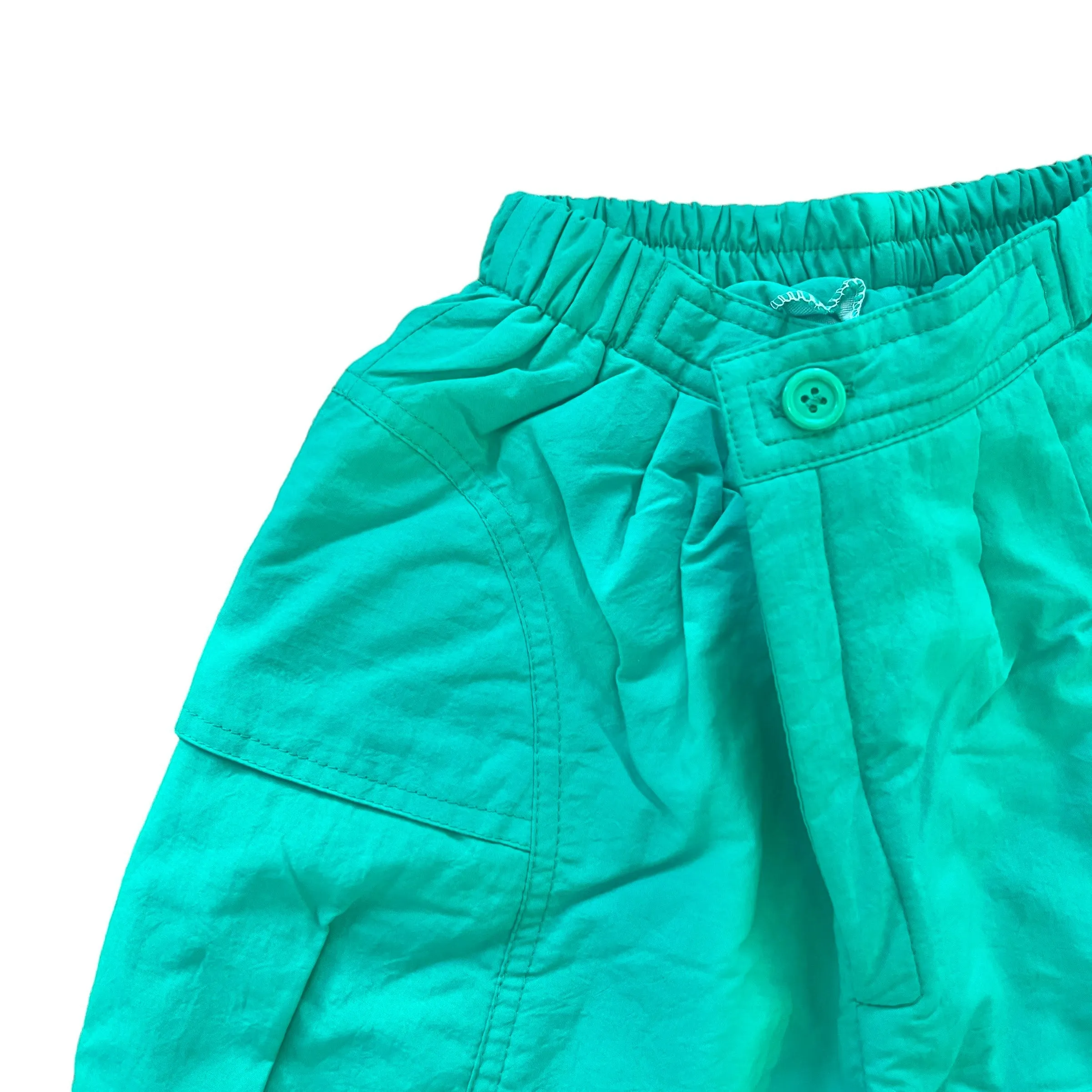 1980s Green Waterproof Bottoms  8-10Y