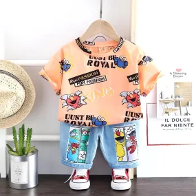 2 Pcs  Boys Pants Suits 274703 - ( 12-24 M)