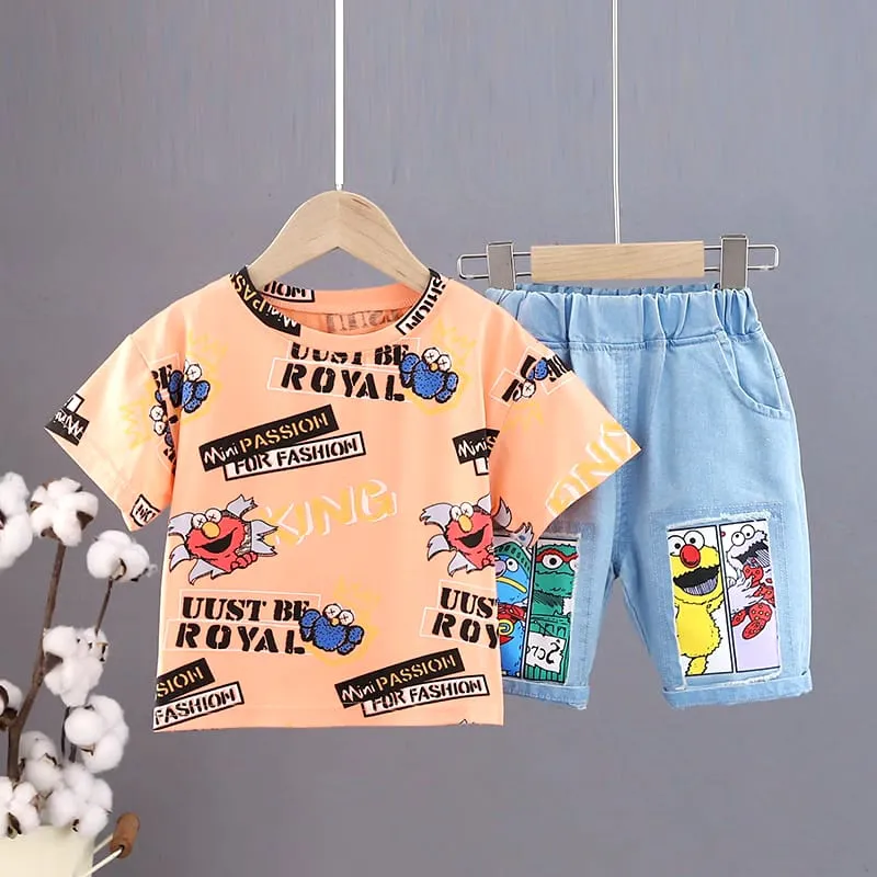 2 Pcs  Boys Pants Suits 274703 - ( 12-24 M)