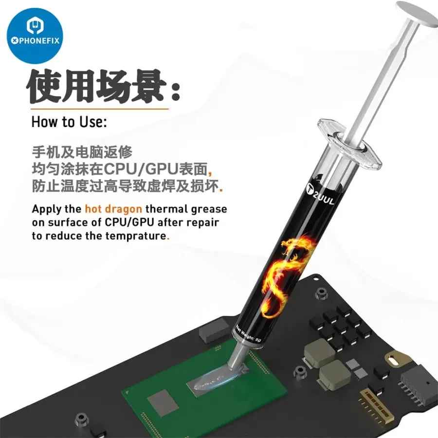 2UUL SC04 Hot Dragon Thermal Conductive Grease For CPU GPU