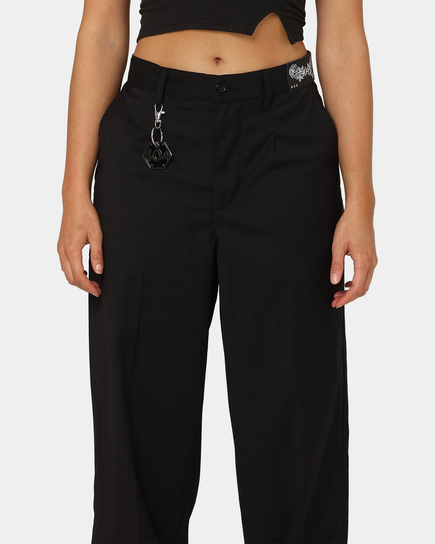 404 Liberty Baggy Trousers Black