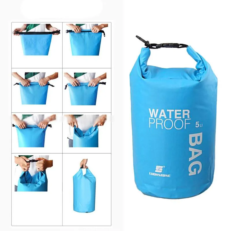 5L Portable Outdoor Waterproof Dry Bag / Sack