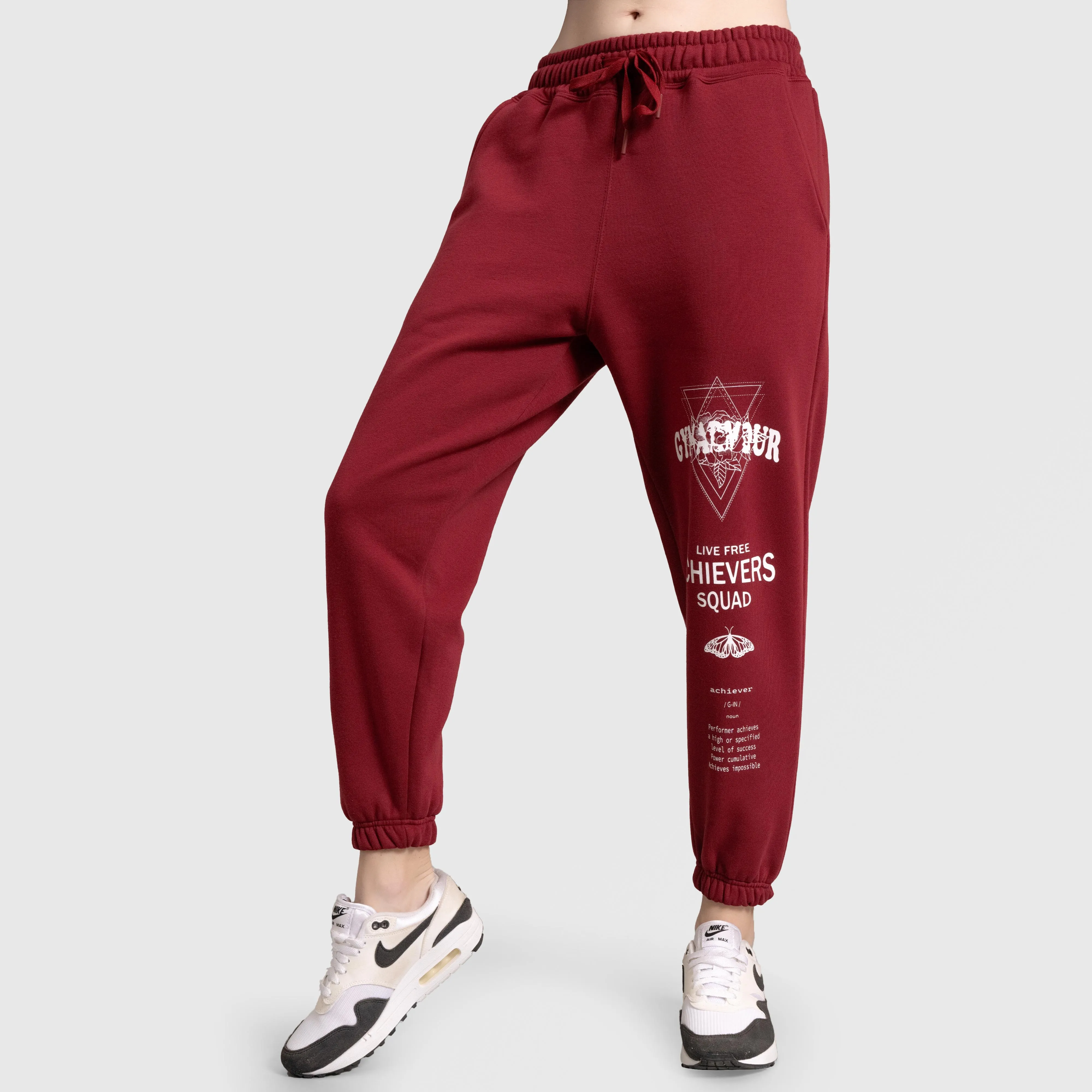 Achievers Joggers (Burgundy)