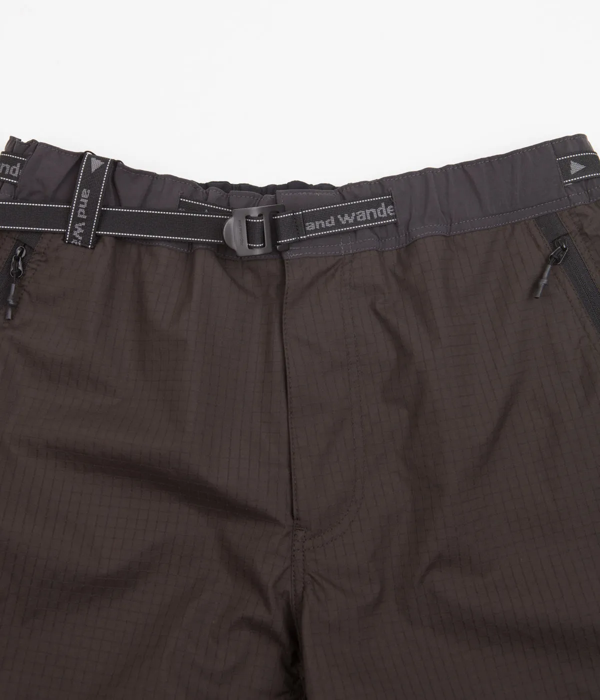 and wander Breath Rip Shorts - Brown