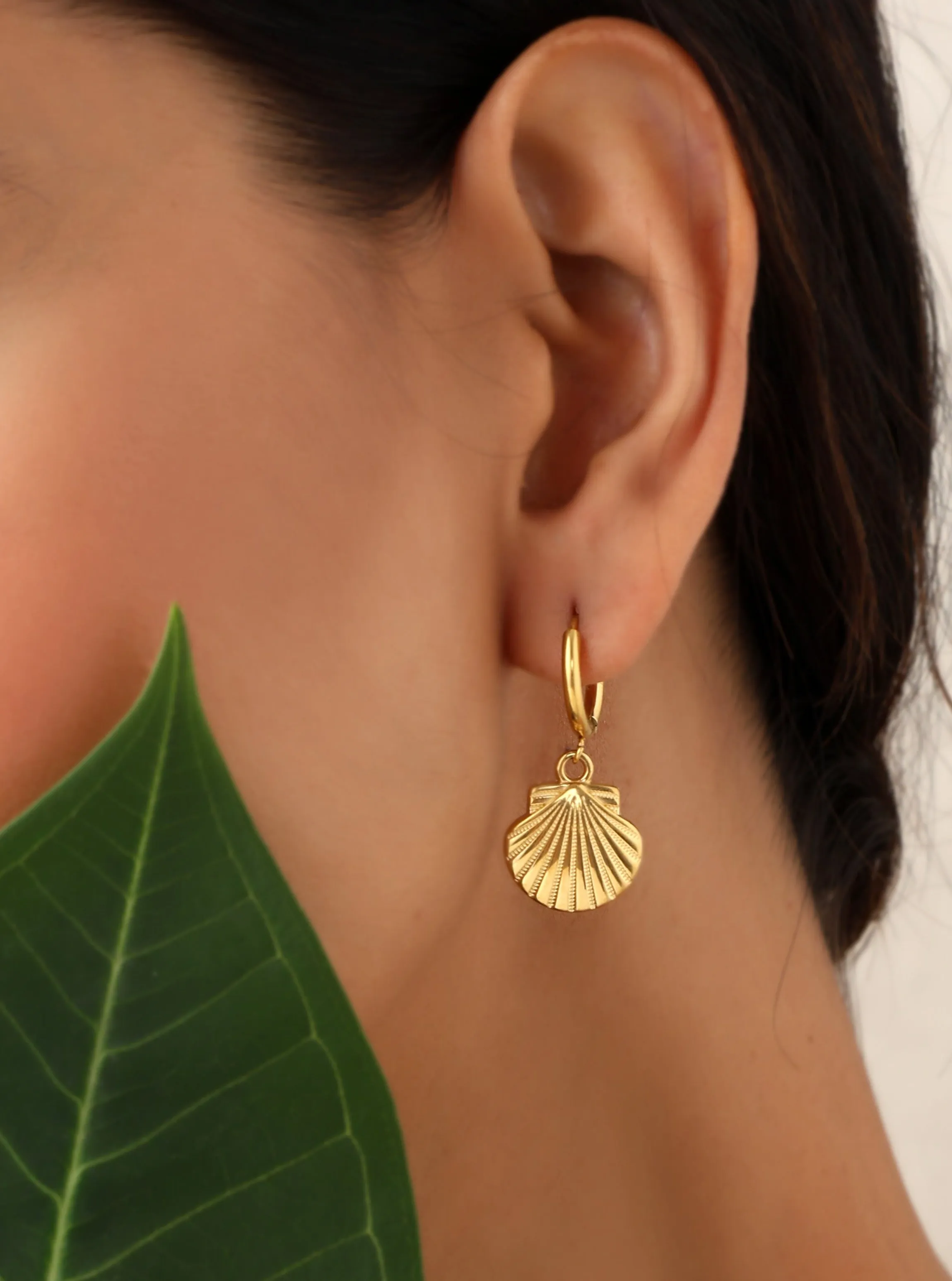 Anti-Tarnish Sea-Shell Earrings