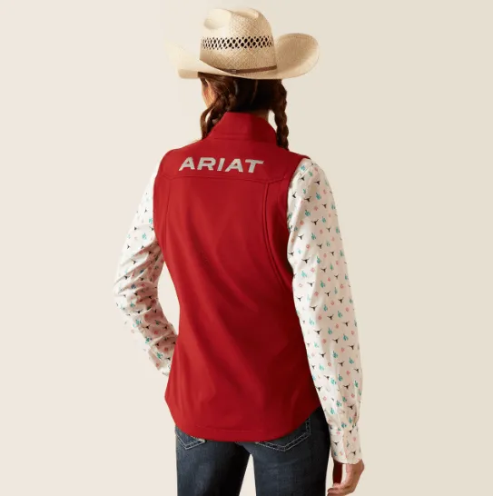 Ariat Women's Sun-Dried Tomato New Team Softshell Vest 10048878