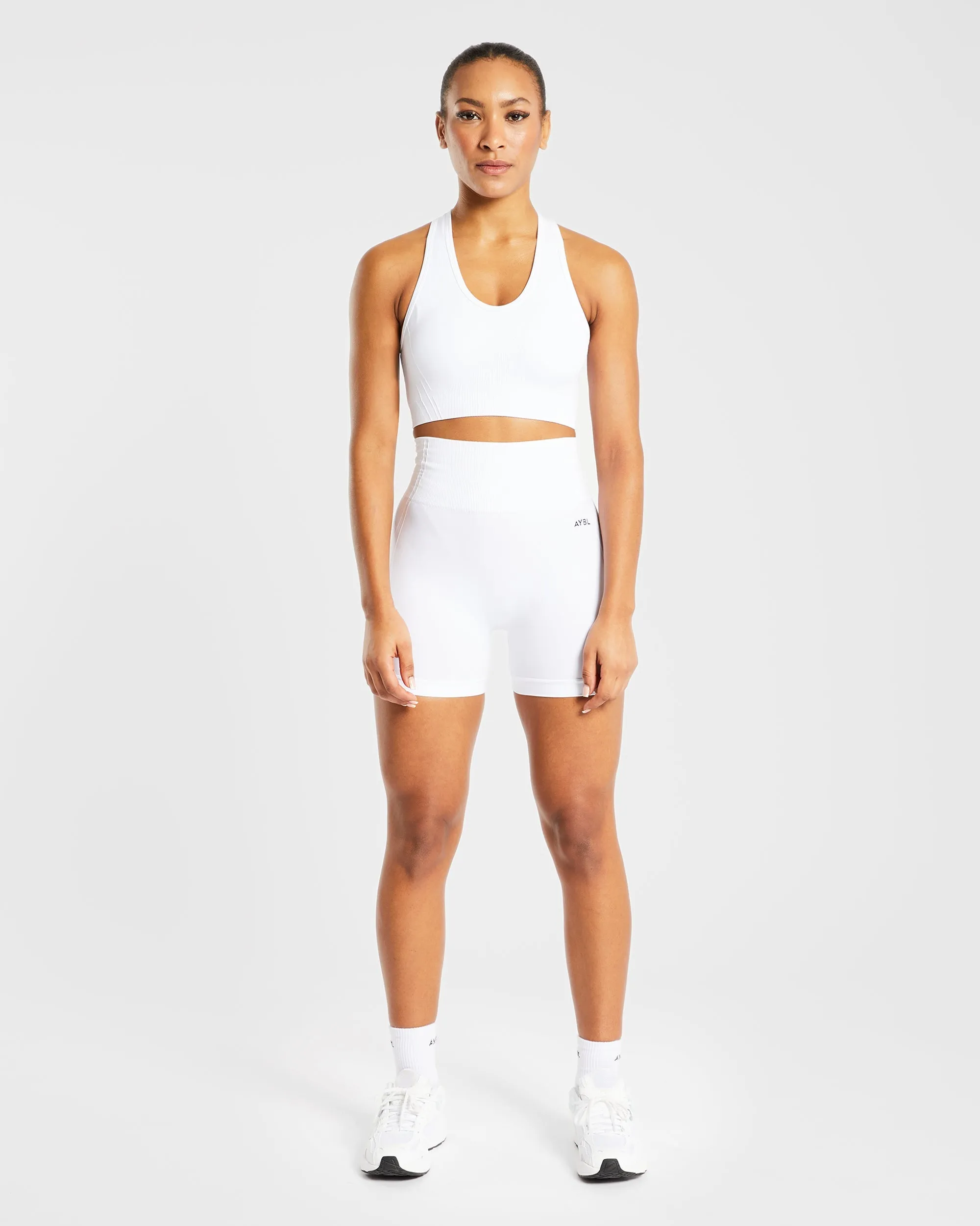 Balance V2 Seamless Shorts - White