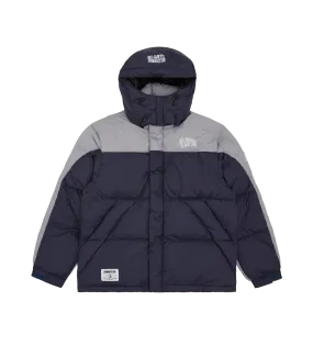 BILLIONAIRE BOYS CLUB x FIRST DOWN BUGGY DOWN JACKET - GREY/NAVY