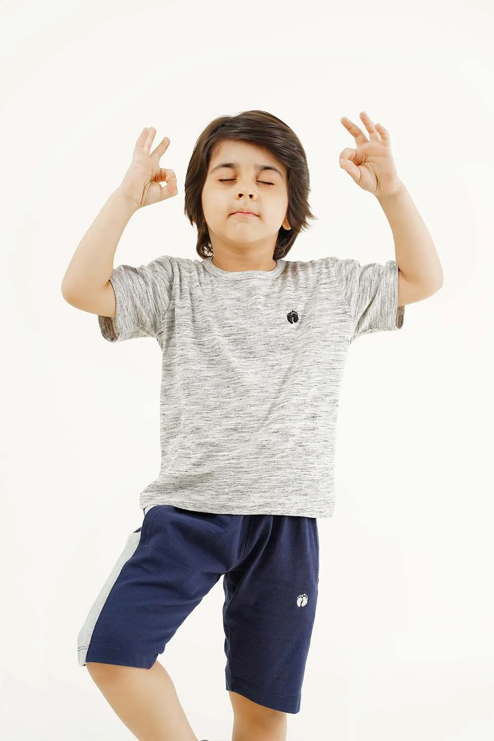 Boy's Short Sleeves Crew Neck