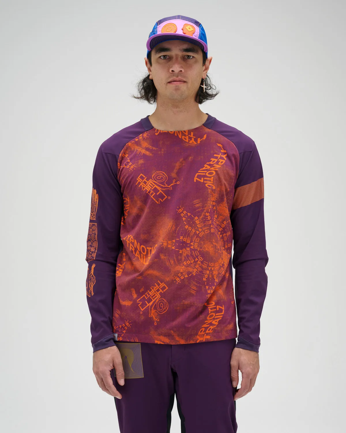 Brain Dead x Rapha Trail Windblock Jersey - Dark Purple