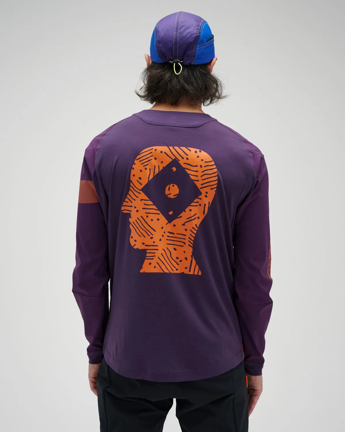 Brain Dead x Rapha Trail Windblock Jersey - Dark Purple