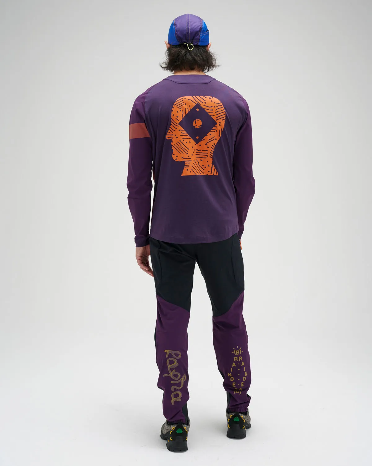 Brain Dead x Rapha Trail Windblock Jersey - Dark Purple