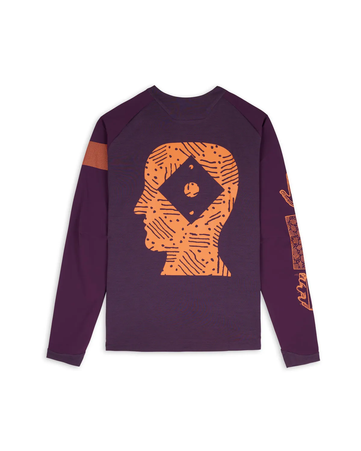 Brain Dead x Rapha Trail Windblock Jersey - Dark Purple