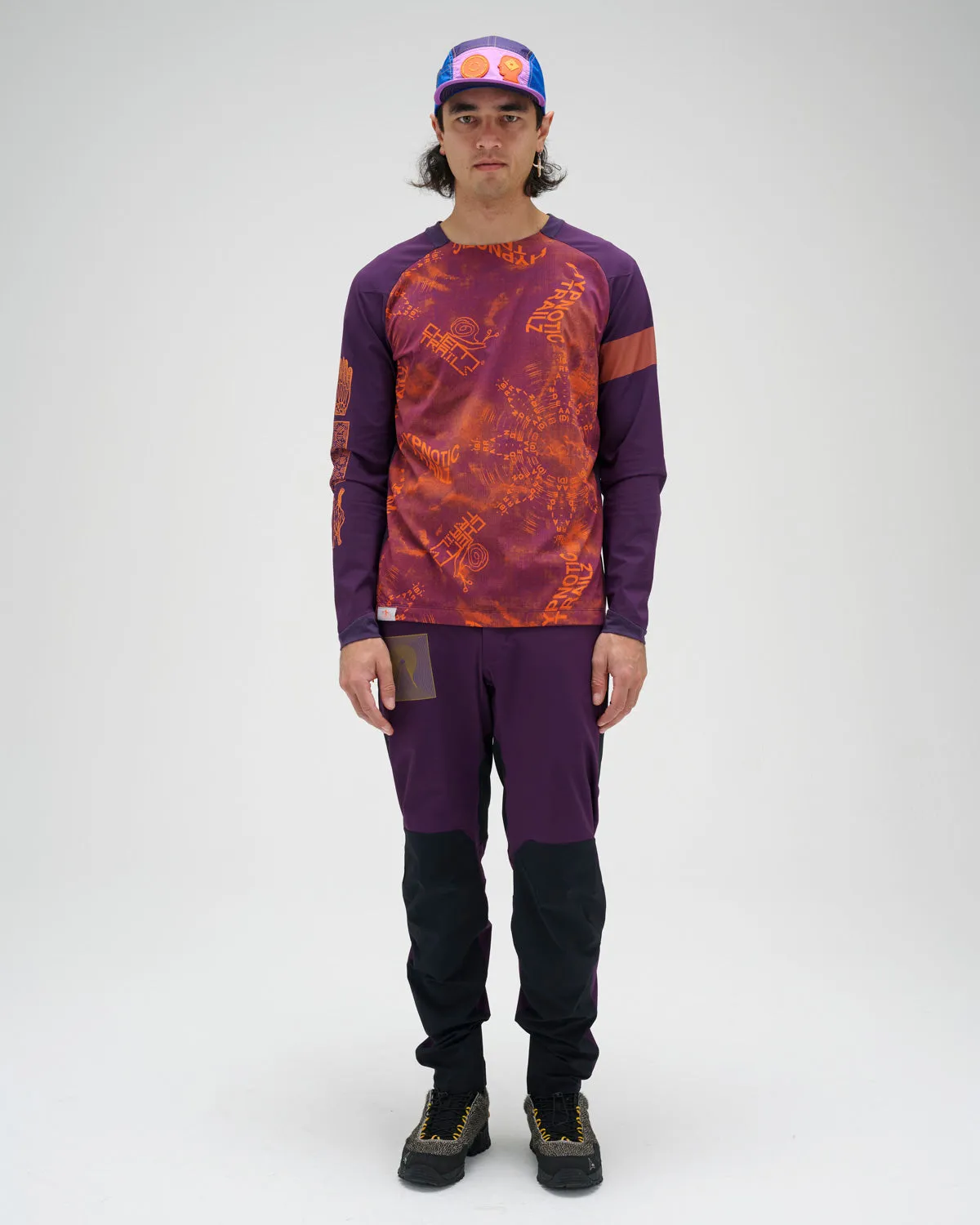 Brain Dead x Rapha Trail Windblock Jersey - Dark Purple