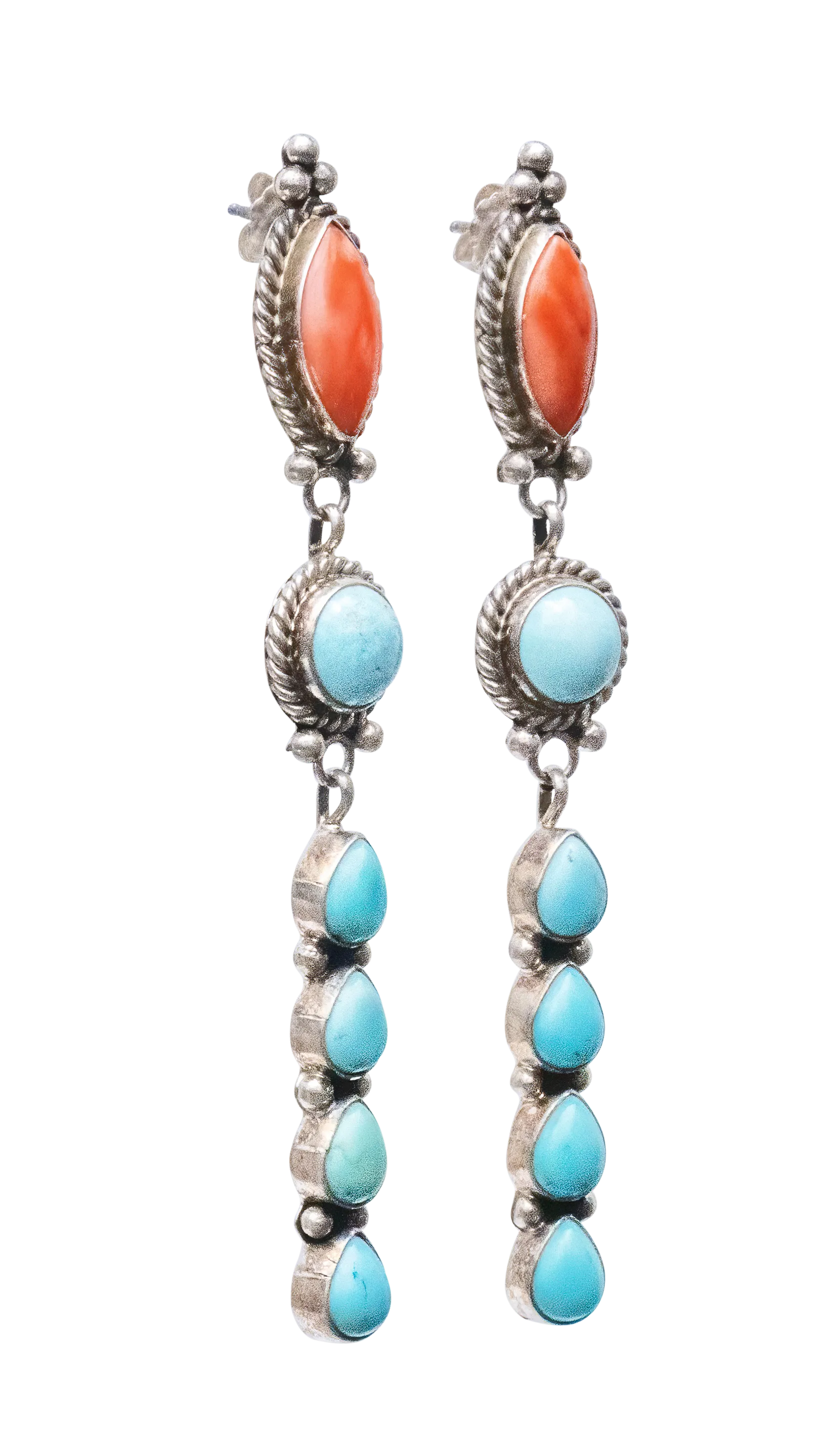 Campitos Turquoise & Spiny Oyster Shell Earrings | Ella Linkin