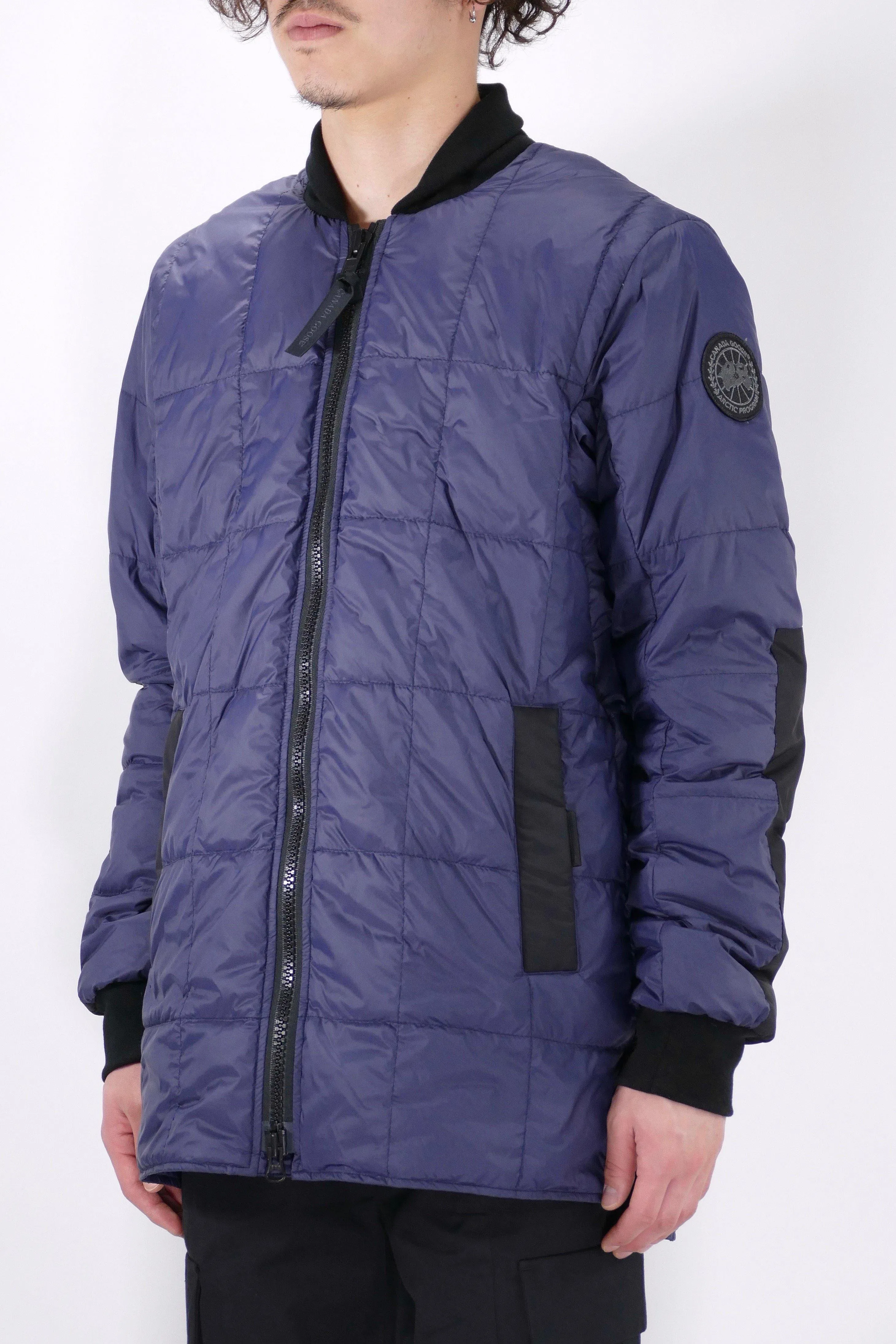 Canada Goose Mens Lite Jacket Harbord Black Label - Navy