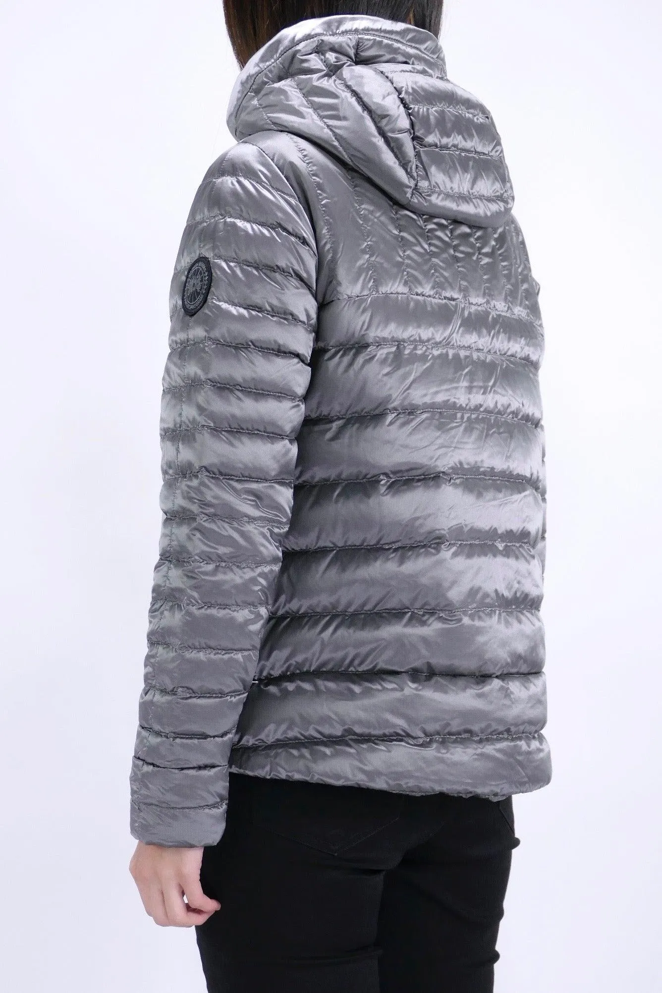 Canada Goose Womens Down *Parka Roxboro Hoody Black Label - North Star White/Silver Cross Dye Silverbirch