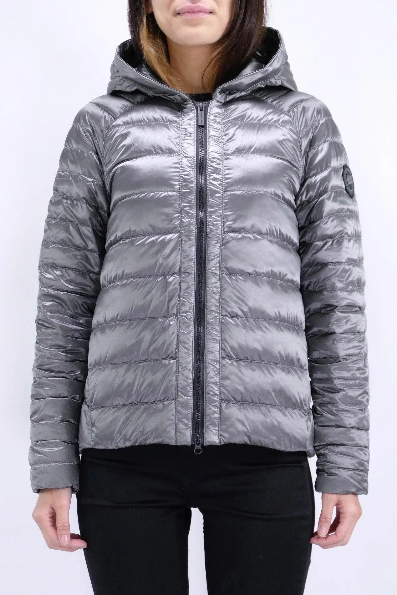 Canada Goose Womens Down *Parka Roxboro Hoody Black Label - North Star White/Silver Cross Dye Silverbirch