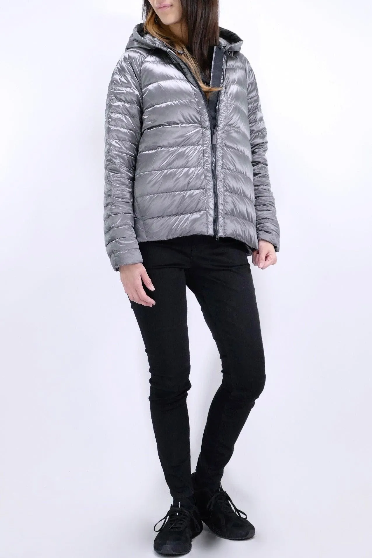 Canada Goose Womens Down *Parka Roxboro Hoody Black Label - North Star White/Silver Cross Dye Silverbirch