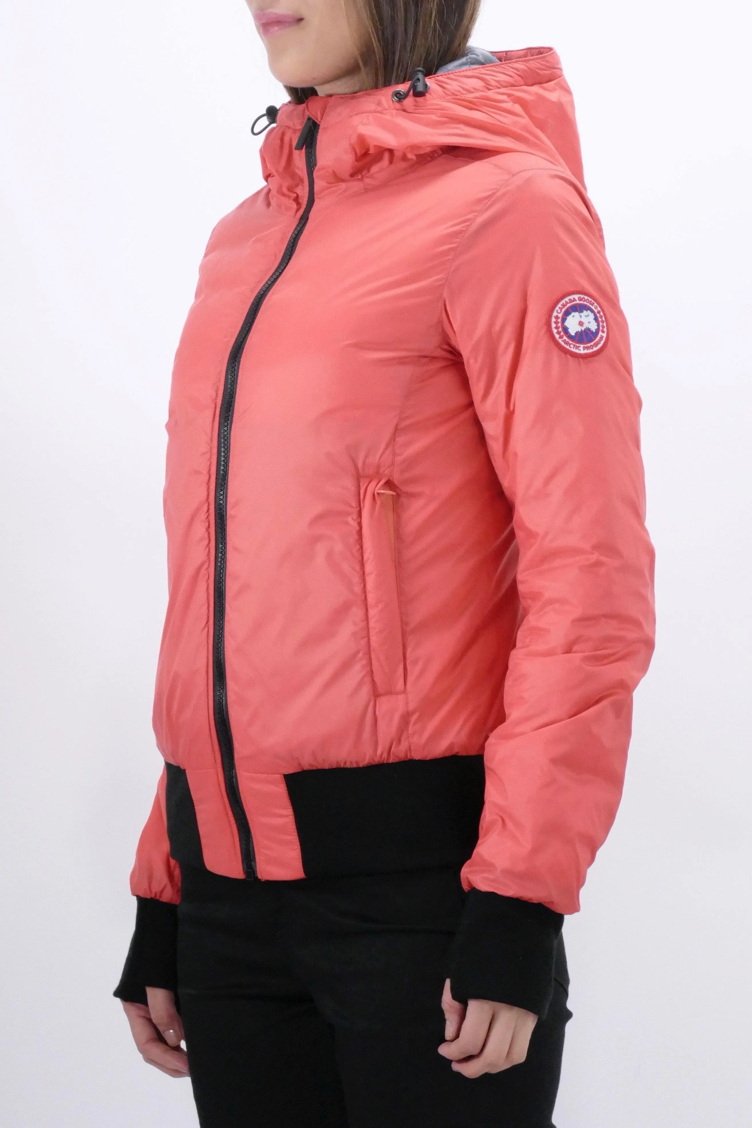 Canada Goose Womens Lite Jacket Hybridge Hoody Dore - Fire Bud