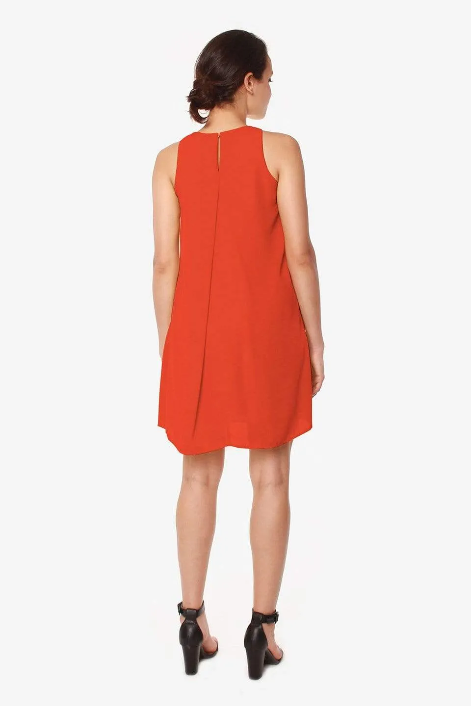 Carmene Sleeveless Nursing Dress Autumn Orange