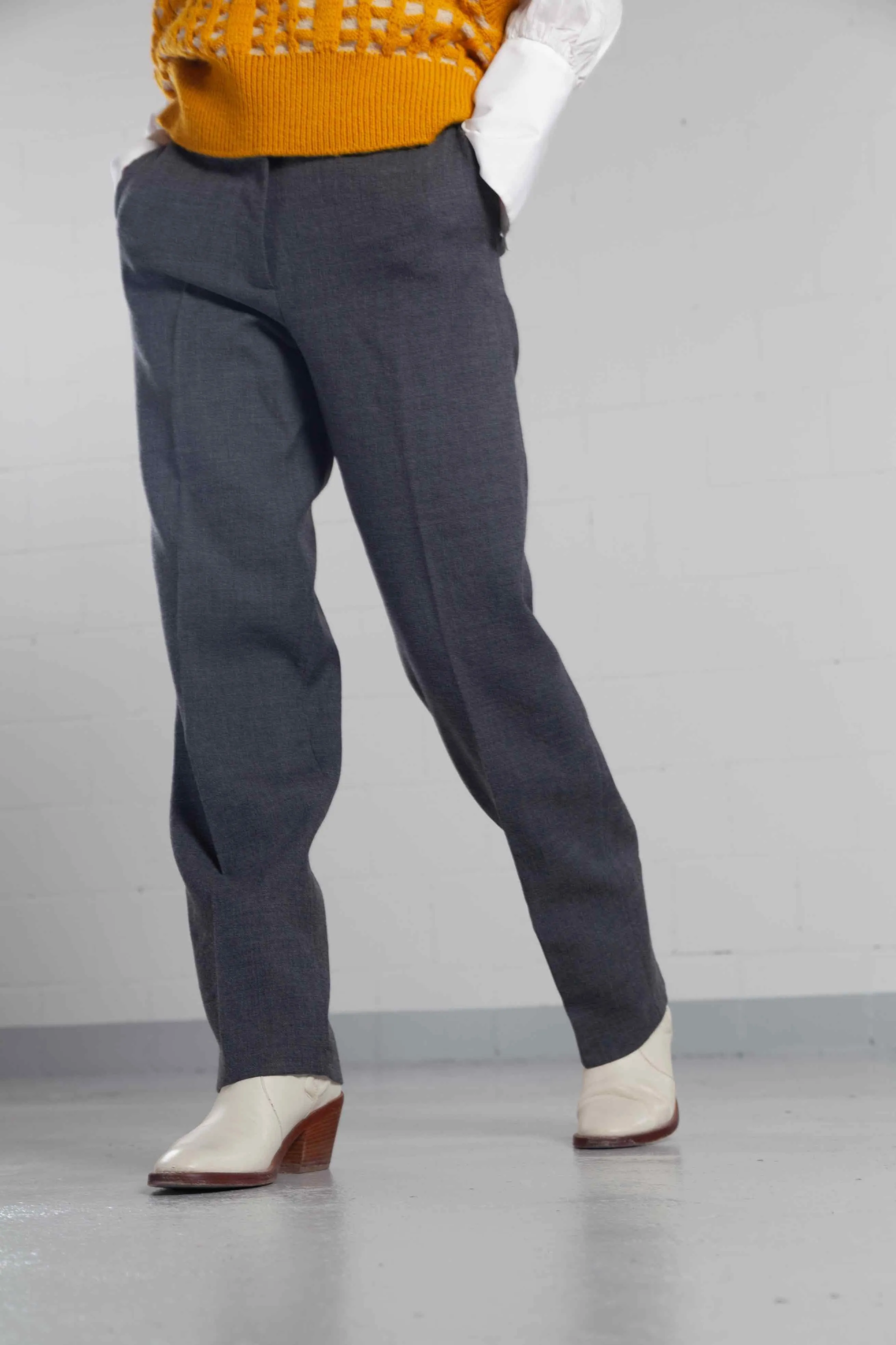 Cigarette Wool Trousers