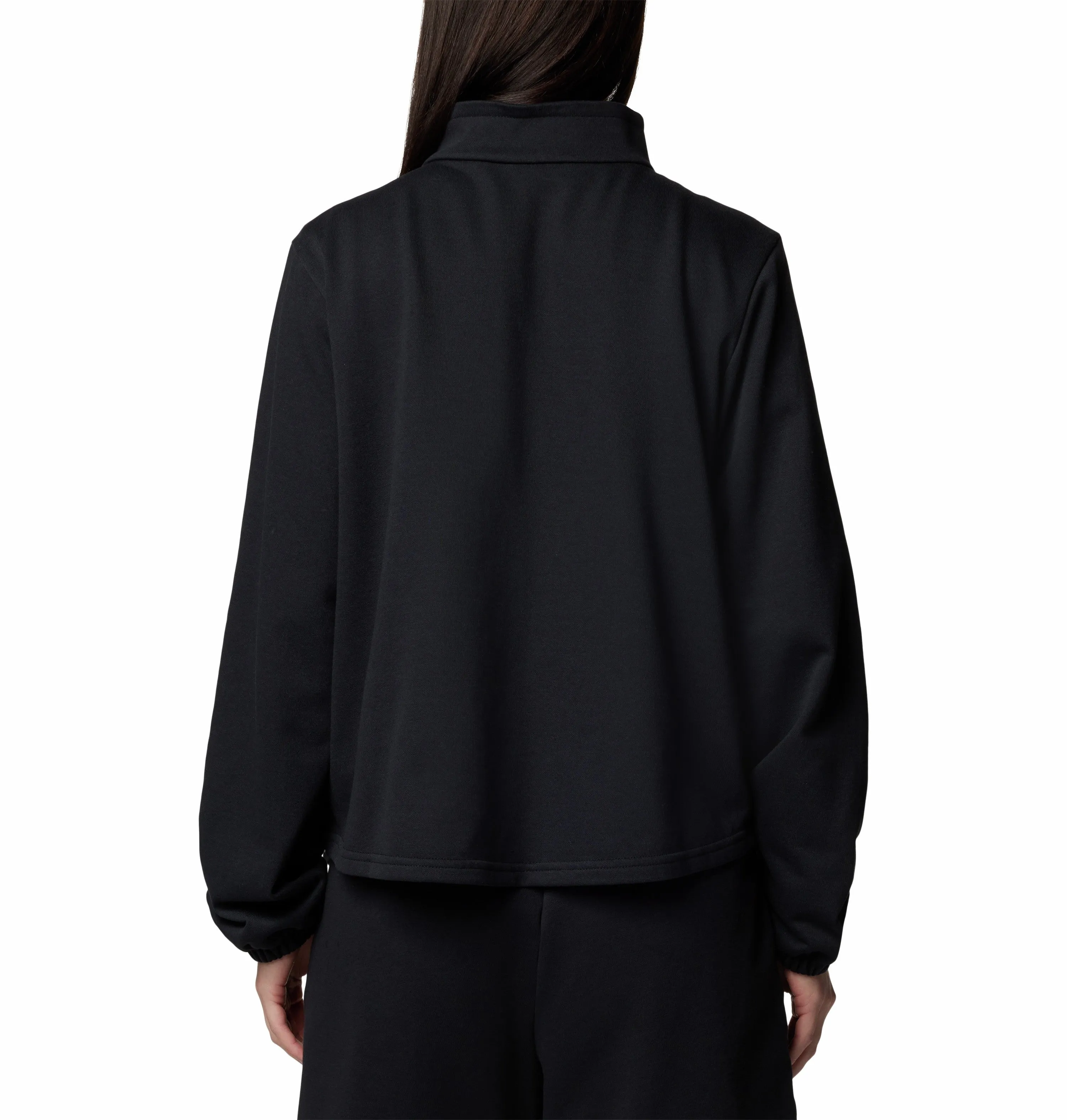 Columbia Ladies Trek French Half Zip Fleece-BLACK