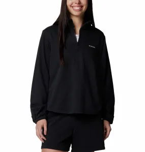 Columbia Ladies Trek French Half Zip Fleece-BLACK