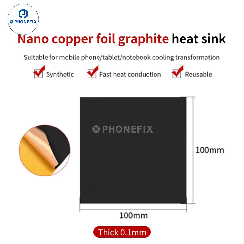 Copper Foil Graphene Heatsink Thermal Pad Phone CPU Cooling Mat