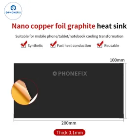 Copper Foil Graphene Heatsink Thermal Pad Phone CPU Cooling Mat