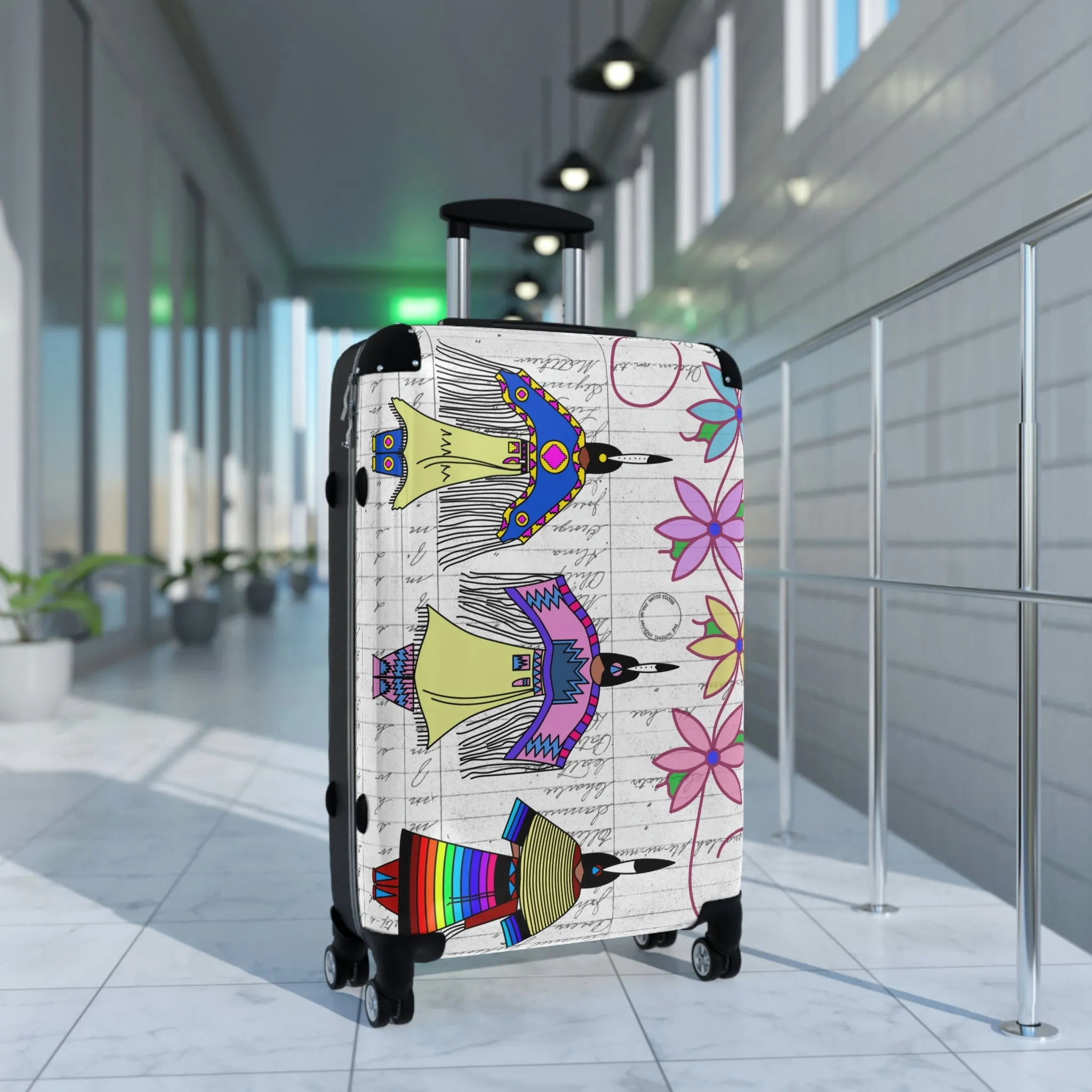 Dancing Ladies Suitcases (three sizes)