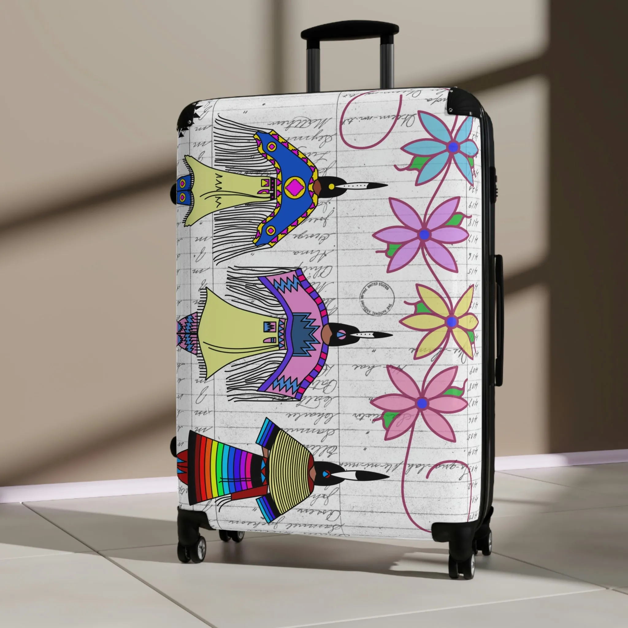 Dancing Ladies Suitcases (three sizes)