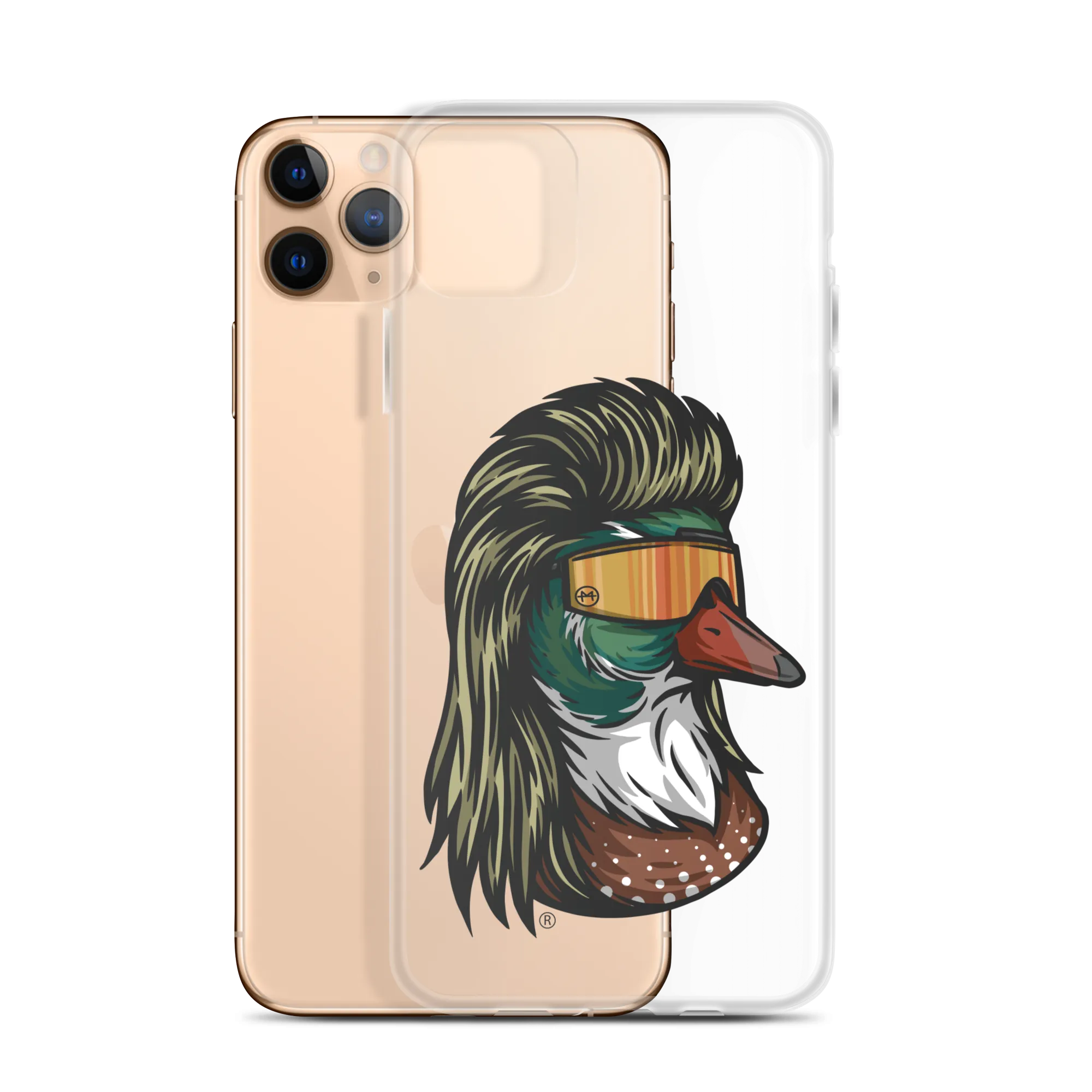 Duck Mullet iPhone Case - Clear