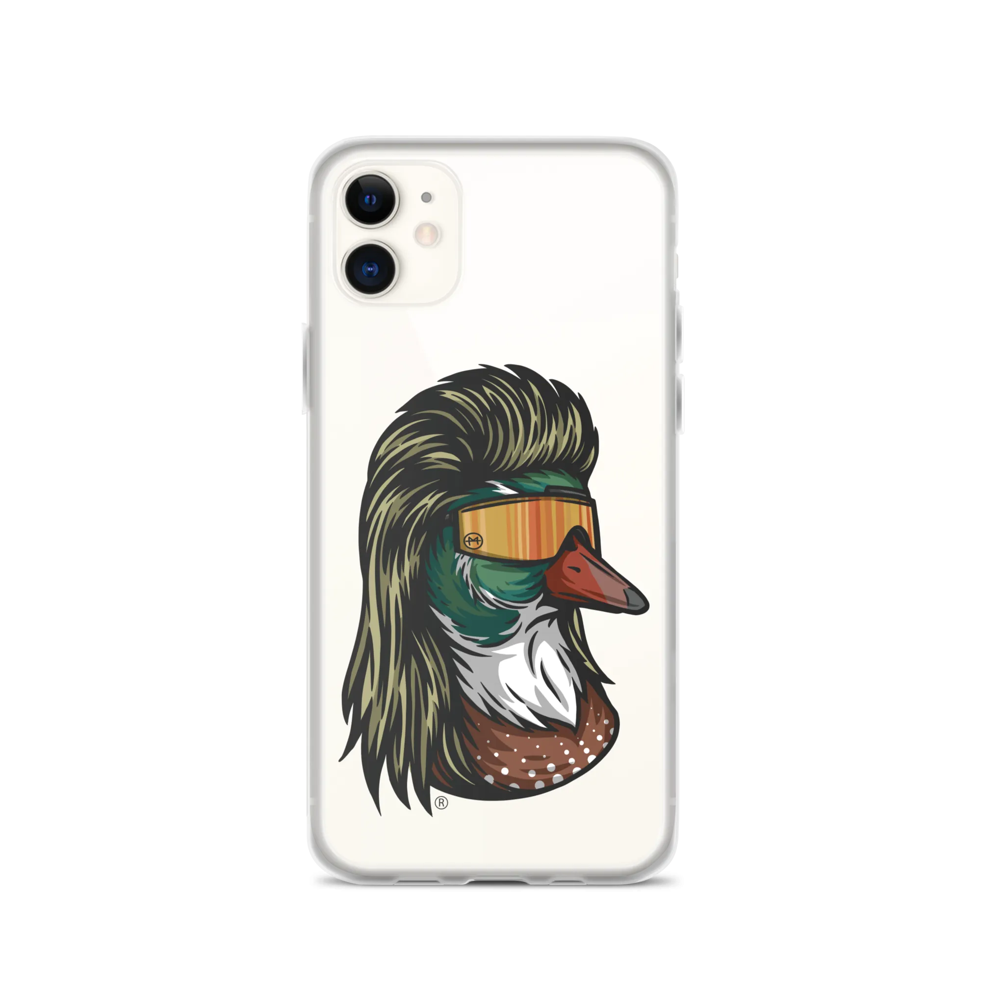 Duck Mullet iPhone Case - Clear