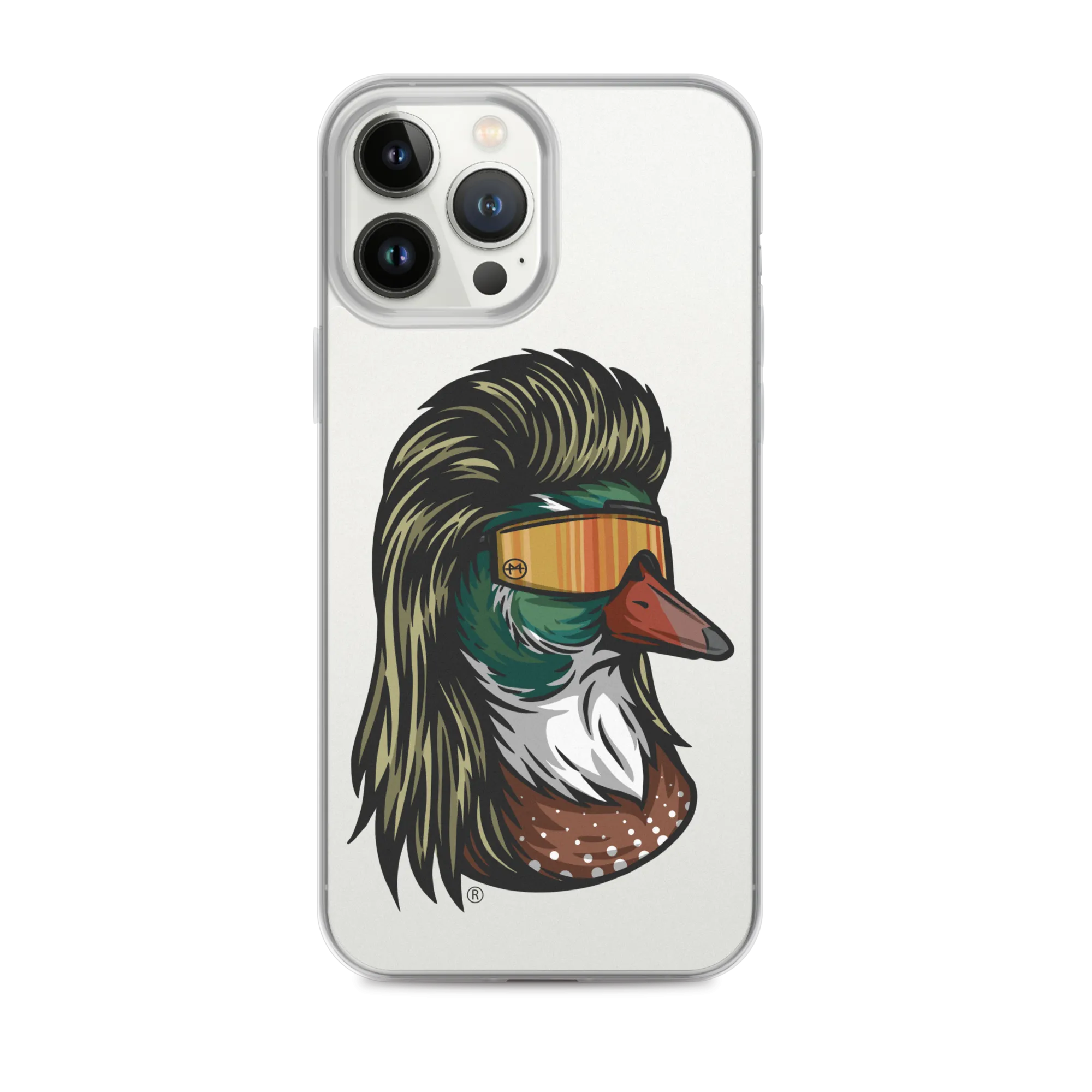 Duck Mullet iPhone Case - Clear