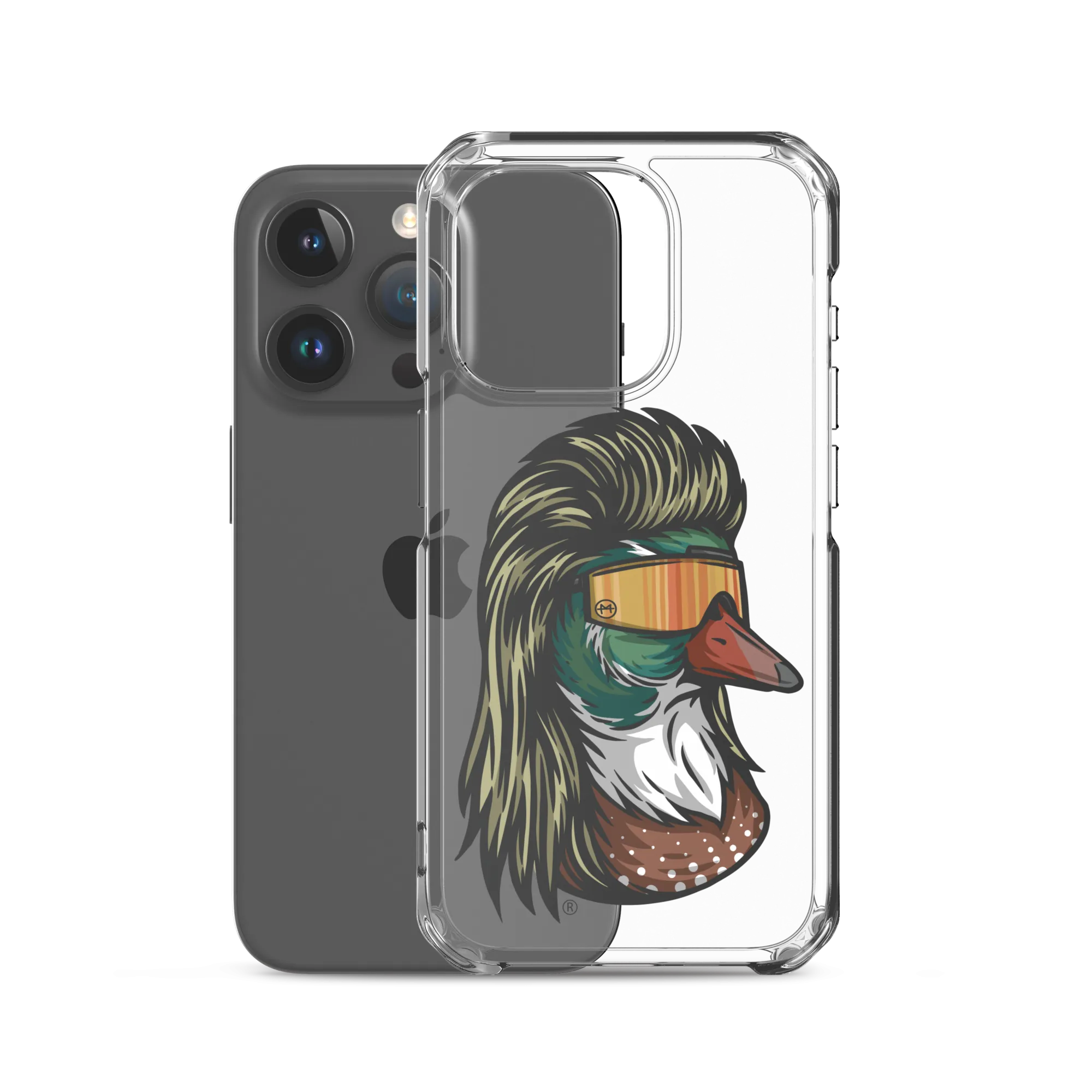 Duck Mullet iPhone Case - Clear