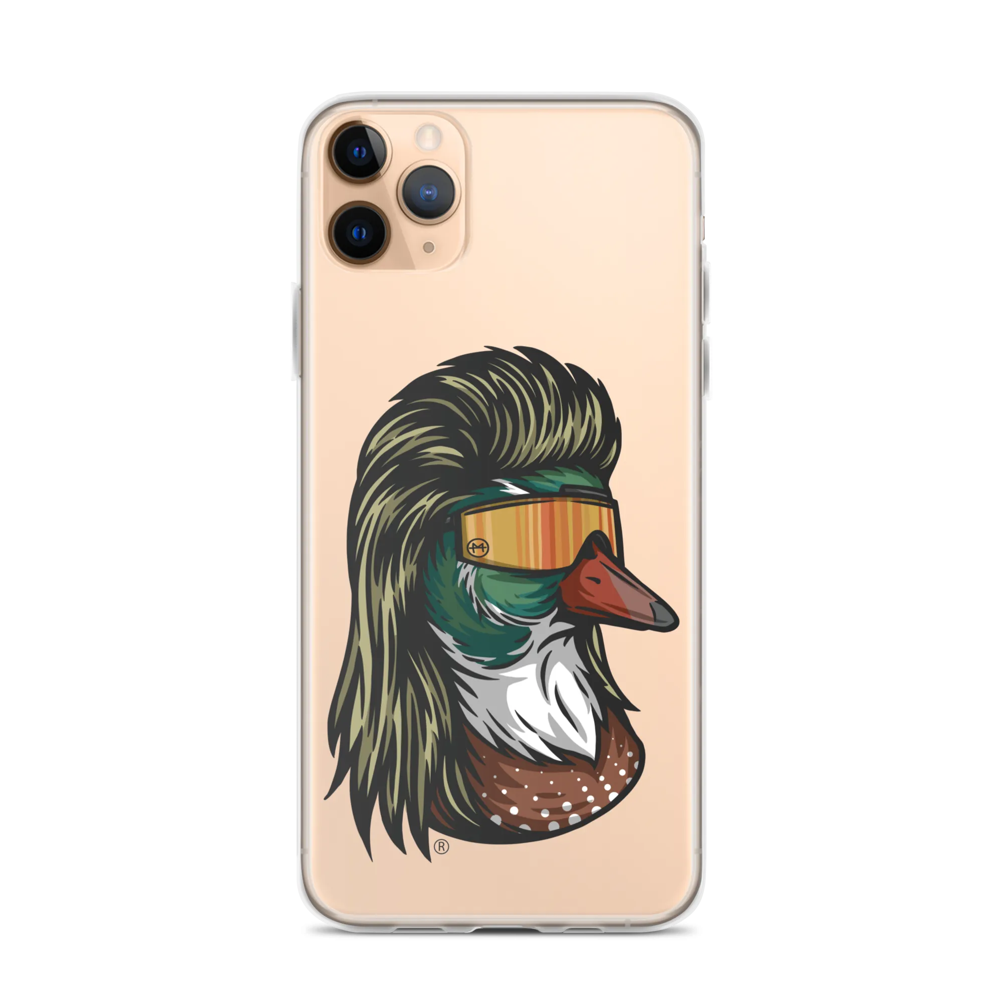 Duck Mullet iPhone Case - Clear