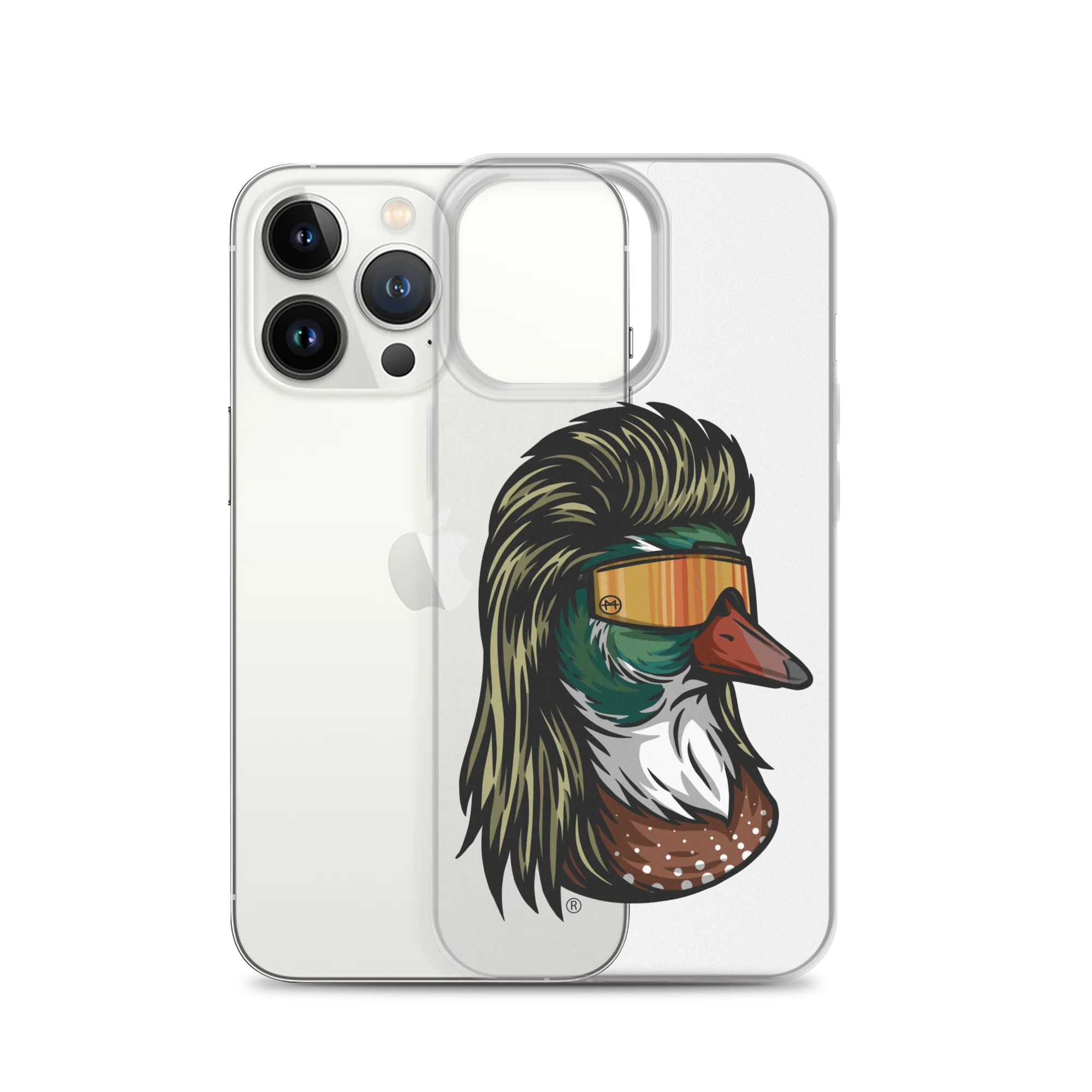 Duck Mullet iPhone Case - Clear