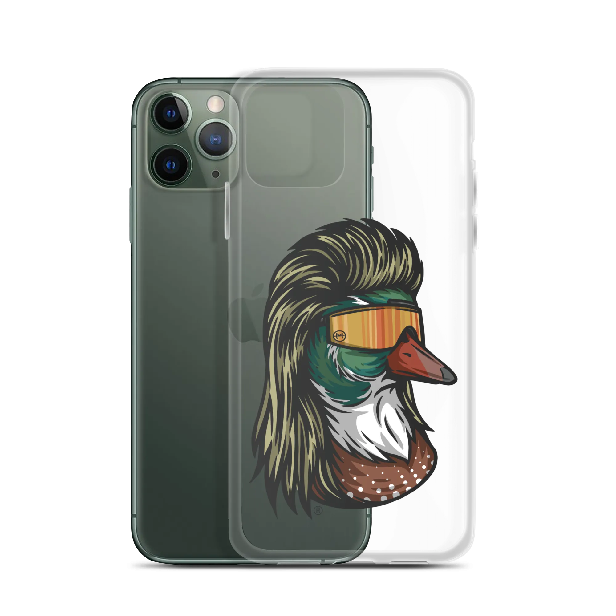 Duck Mullet iPhone Case - Clear