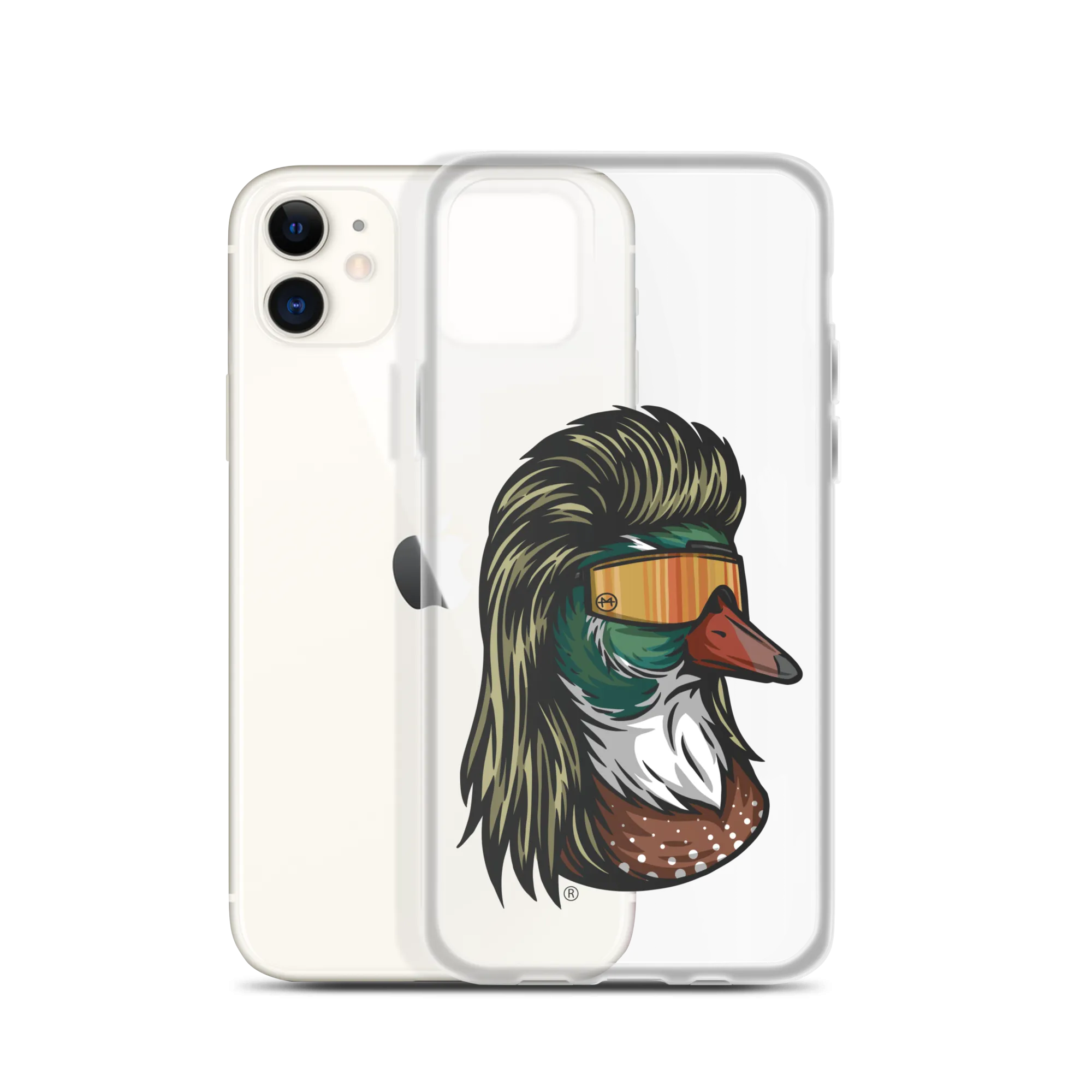 Duck Mullet iPhone Case - Clear