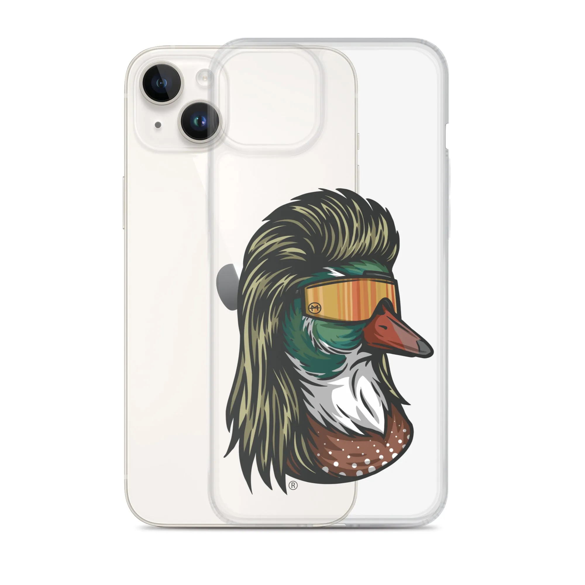 Duck Mullet iPhone Case - Clear