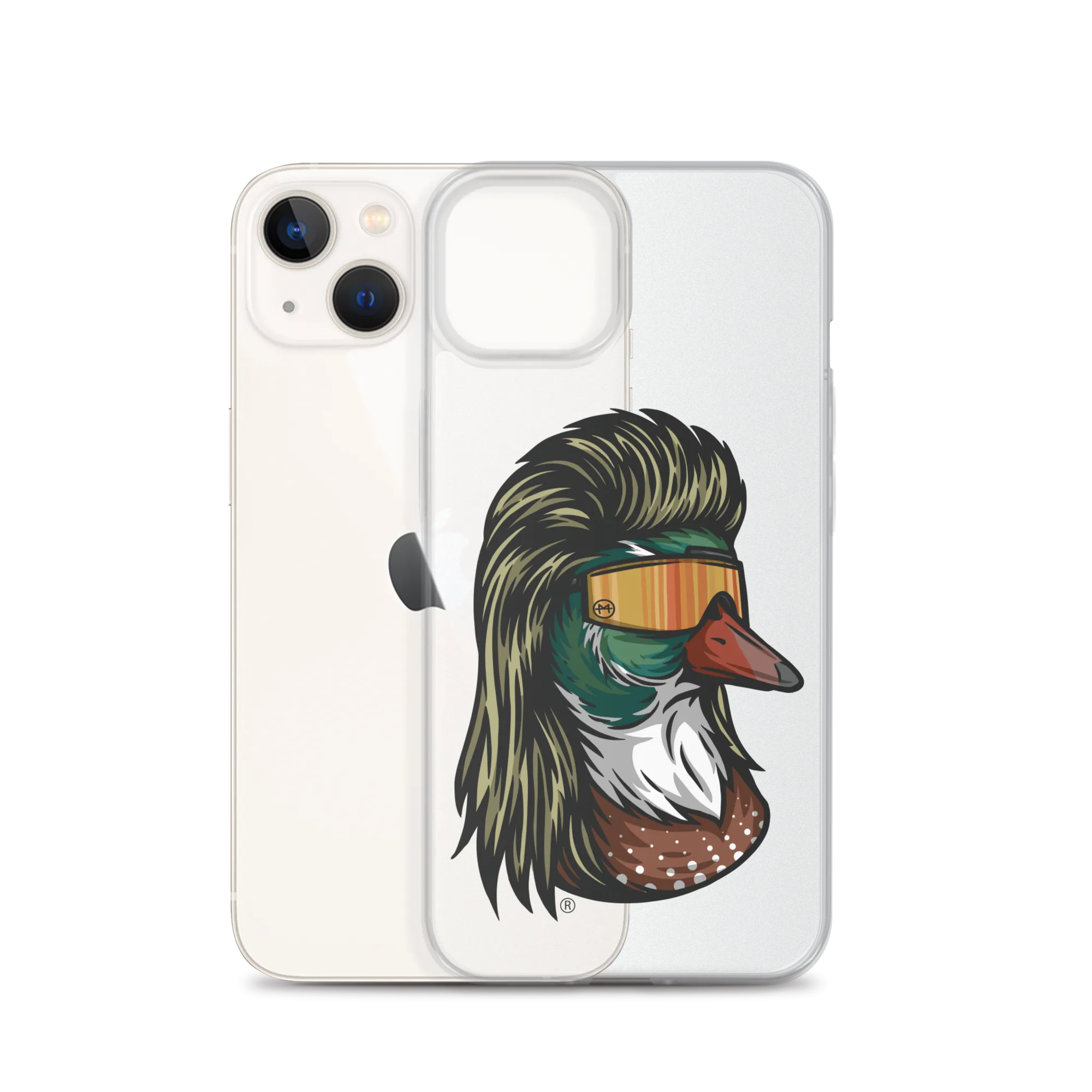 Duck Mullet iPhone Case - Clear