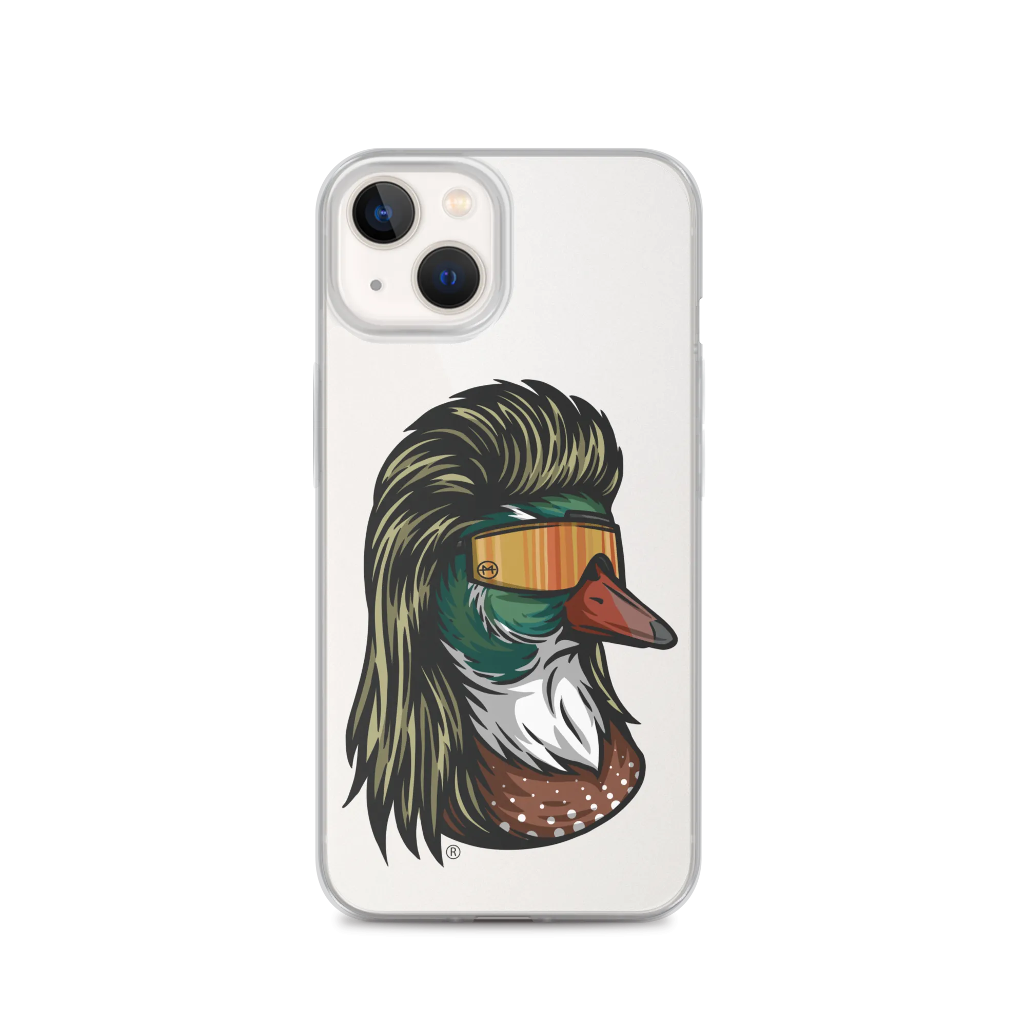 Duck Mullet iPhone Case - Clear