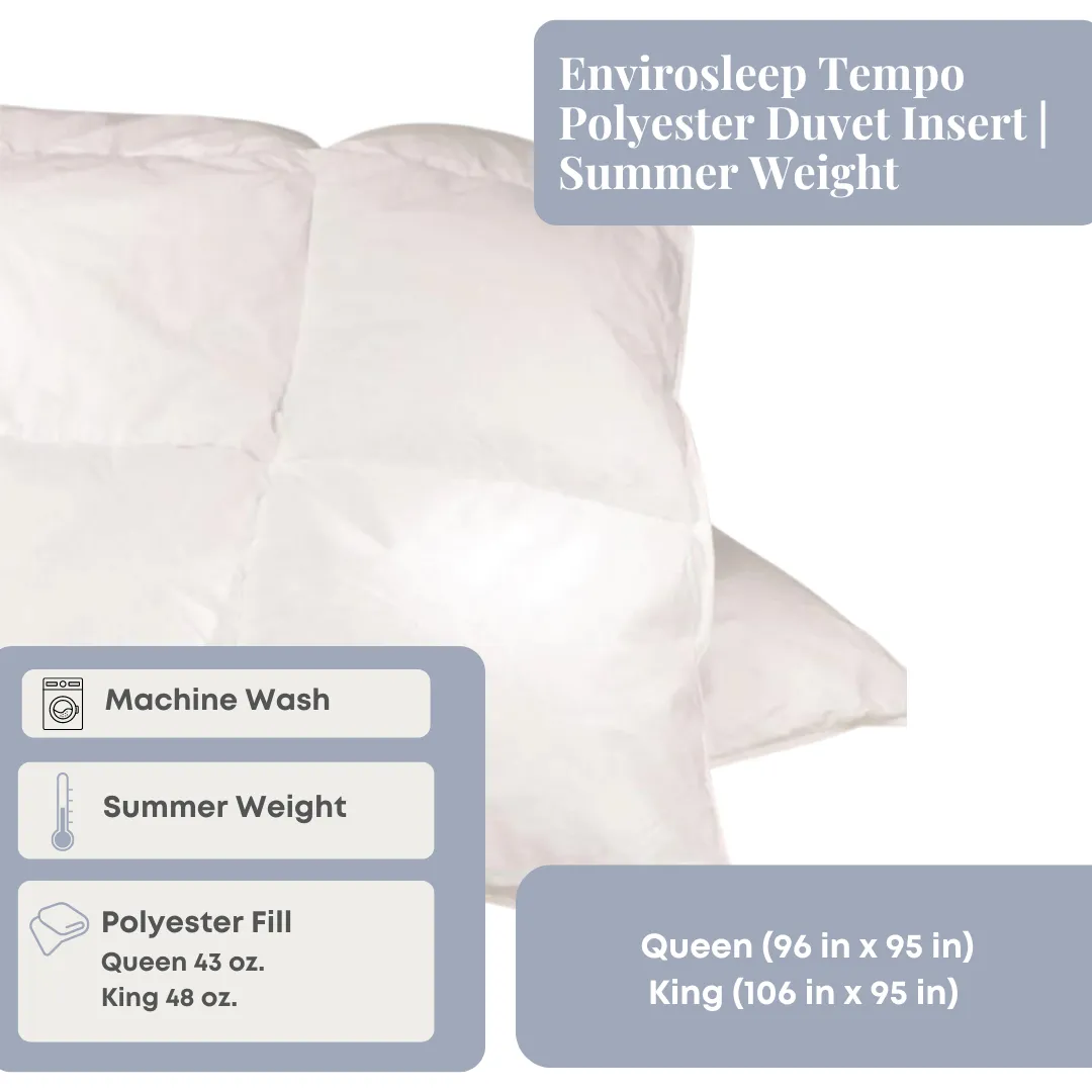 Envirosleep Tempo Polyester Duvet Insert | Summer Weight