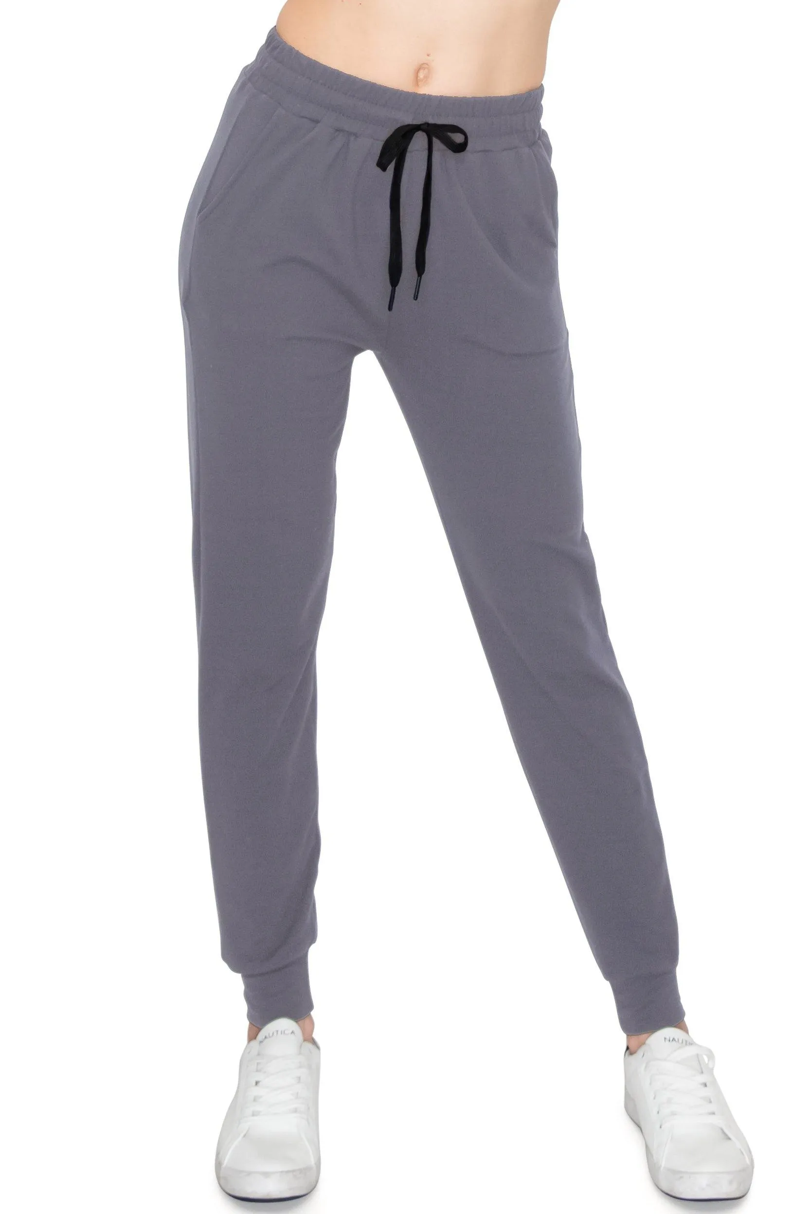 Fleece Jogger Sweatpants - Soft Stretch Warm Sweatpants with Pockets