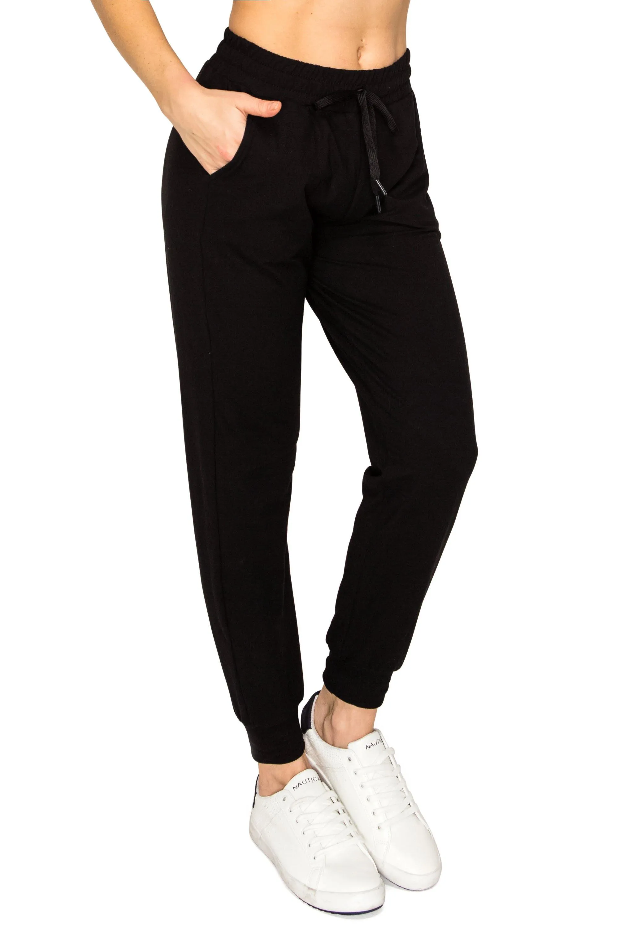 Fleece Jogger Sweatpants - Soft Stretch Warm Sweatpants with Pockets