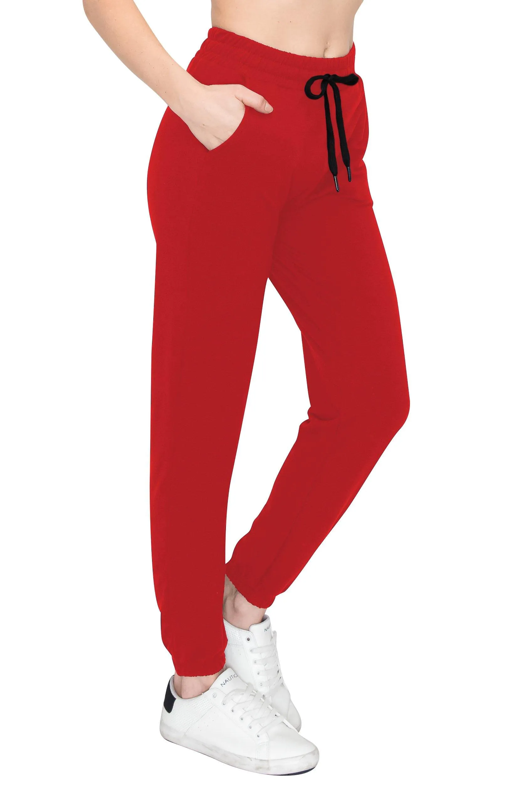 Fleece Jogger Sweatpants - Soft Stretch Warm Sweatpants with Pockets