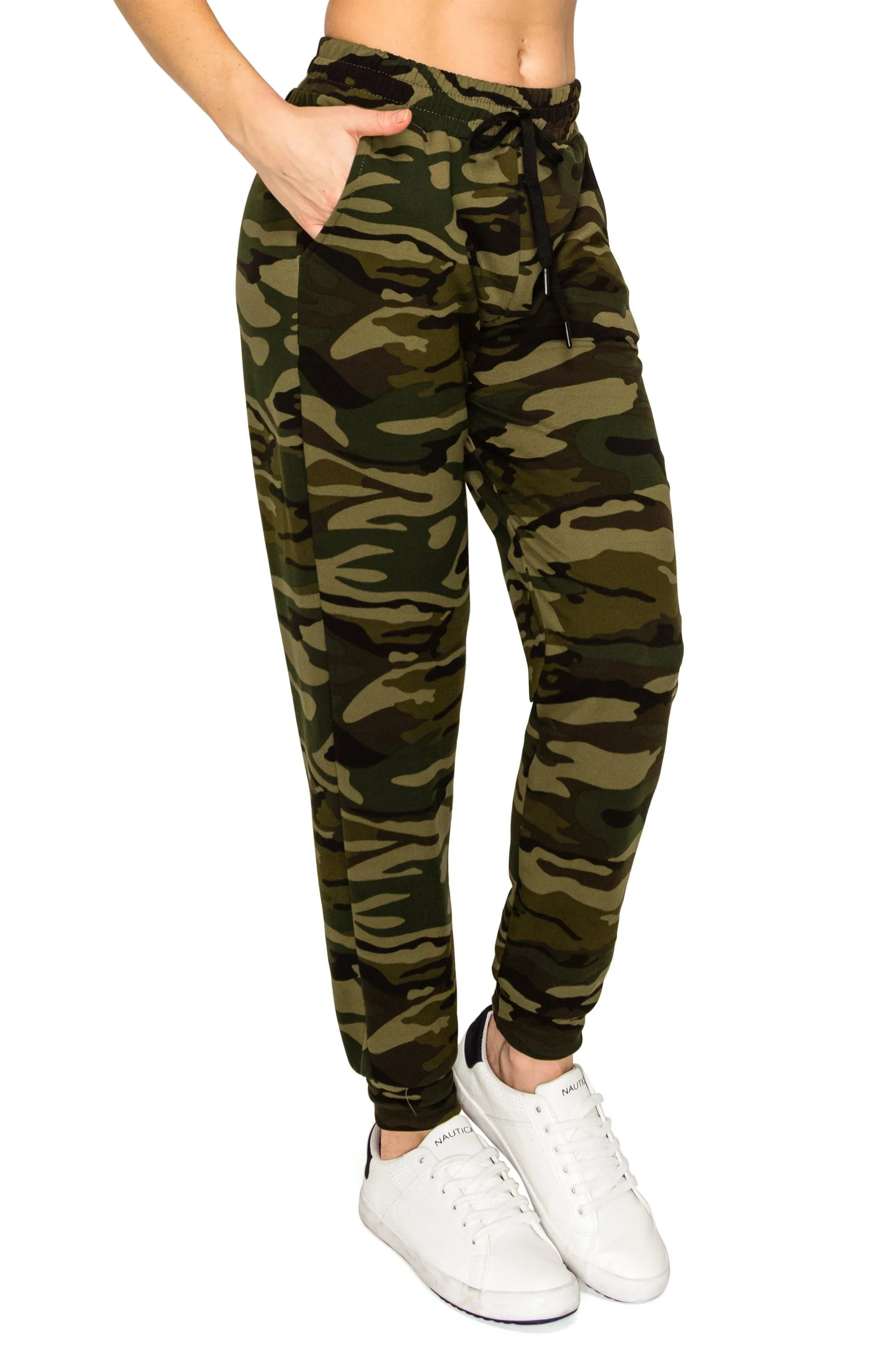 Fleece Jogger Sweatpants - Soft Stretch Warm Sweatpants with Pockets