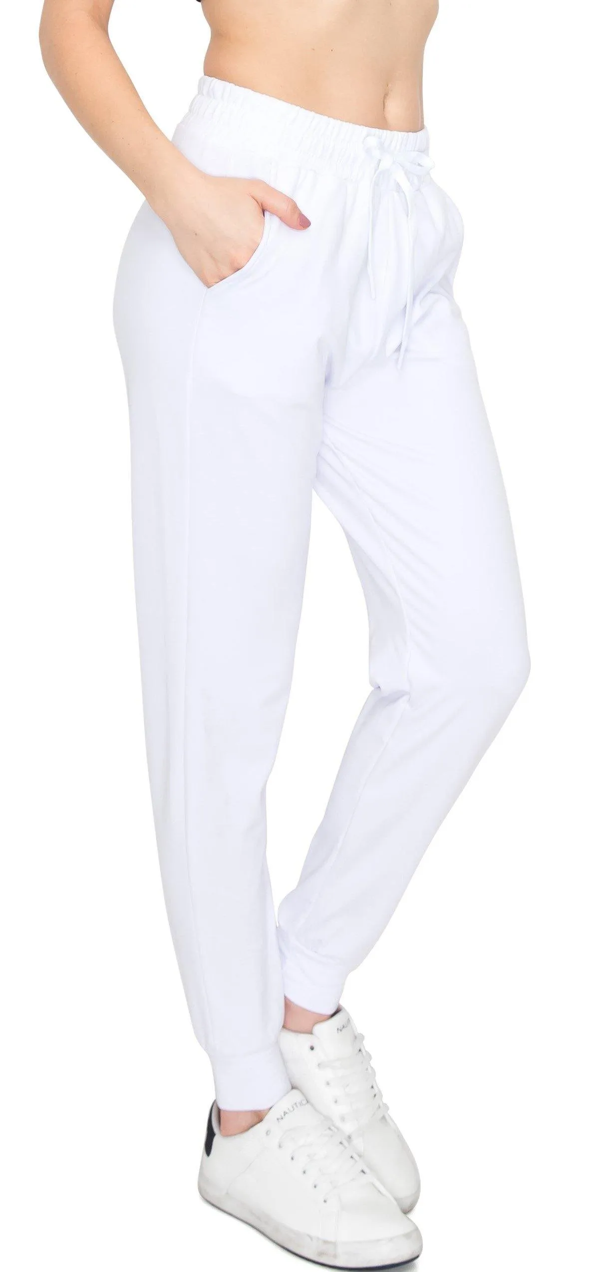 Fleece Jogger Sweatpants - Soft Stretch Warm Sweatpants with Pockets