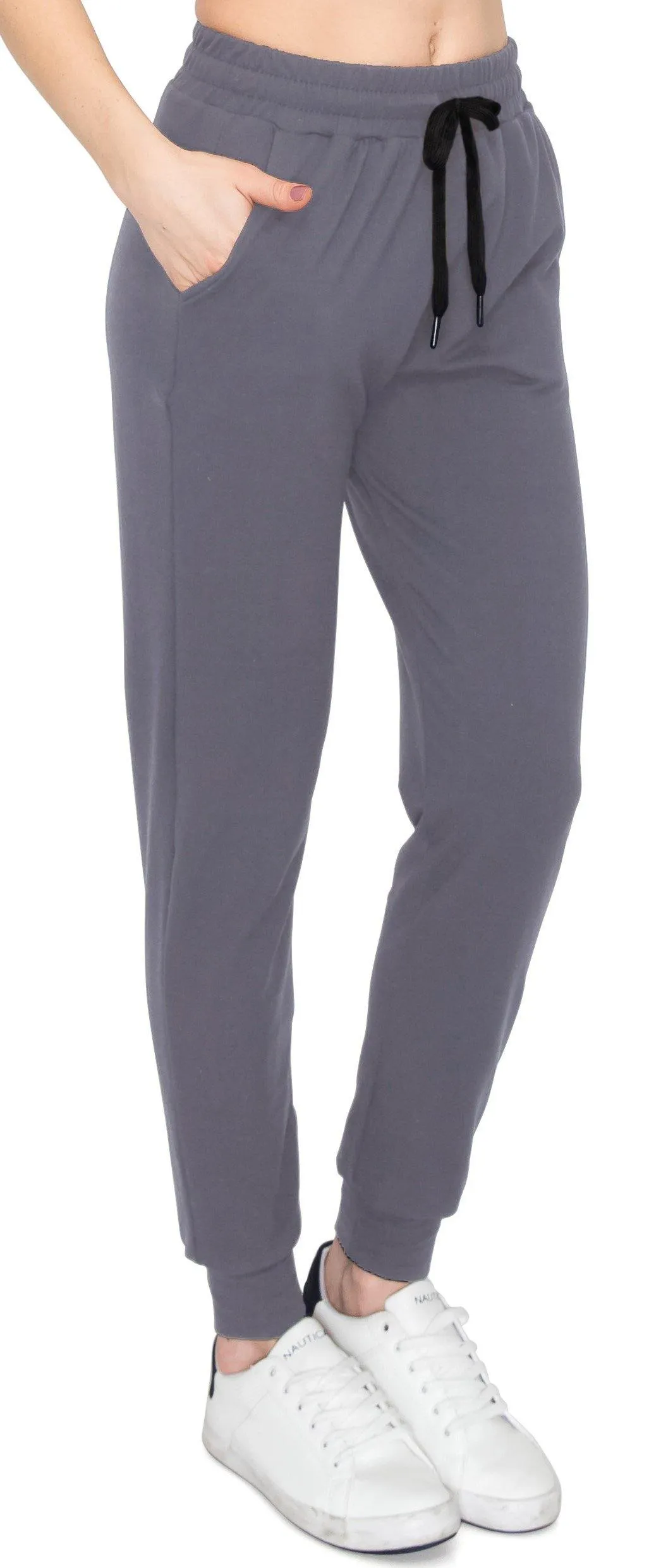 Fleece Jogger Sweatpants - Soft Stretch Warm Sweatpants with Pockets